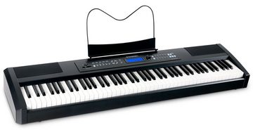 McGrey Stage-Piano SP-100 PLUS Stagepiano - 88 gewichtete Tasten mit Hammermechanik, (Stage-Set, inkl. Ständer & Kopfhörer), 128 Voices, Max. Polyphonie: 64, Aufnahmefunktion, MIDI Out und USB