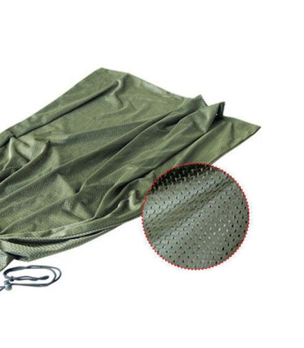 Keschernetz KARPFENSACK CARP SACK PERFORIERTER SOFT MESH STOFF Netz Setzkescher