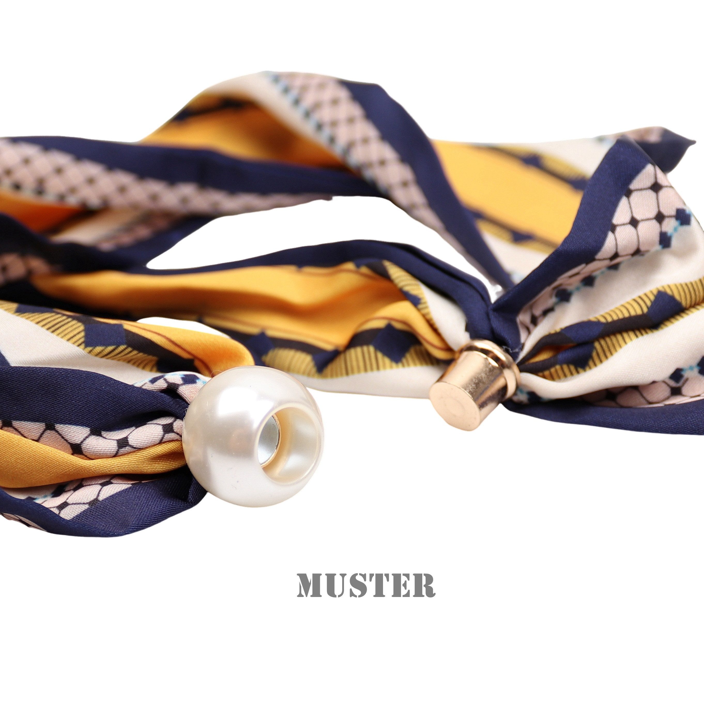 MIRROSI Nickituch Schmales Halstuch mit magnetischem Clip, Damen Halstuch deal für Frühling,Sommer, Herbst – Bild 3 von 4