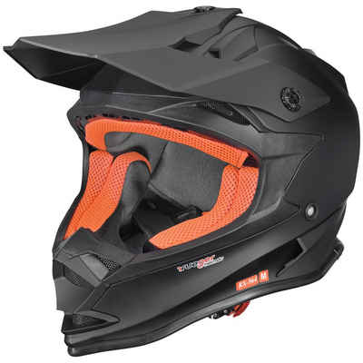 rueger-helmets Motorradhelm Crosshelme Endurohelm Kinderhelme Quad Trial Kinder Helm ruegerRX-964 Matt Schwarz L