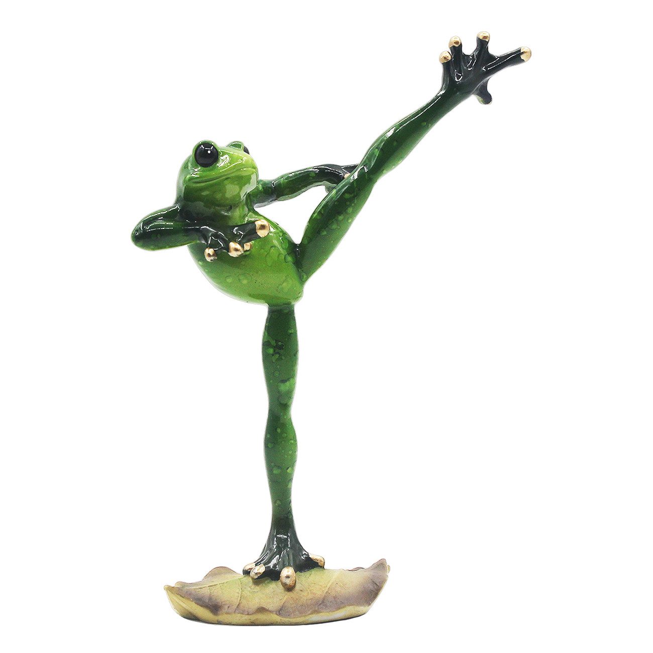 M-Diamant Dekoobjekt Dekorativer Yoga-Frosch aus grünem günstig online kaufen