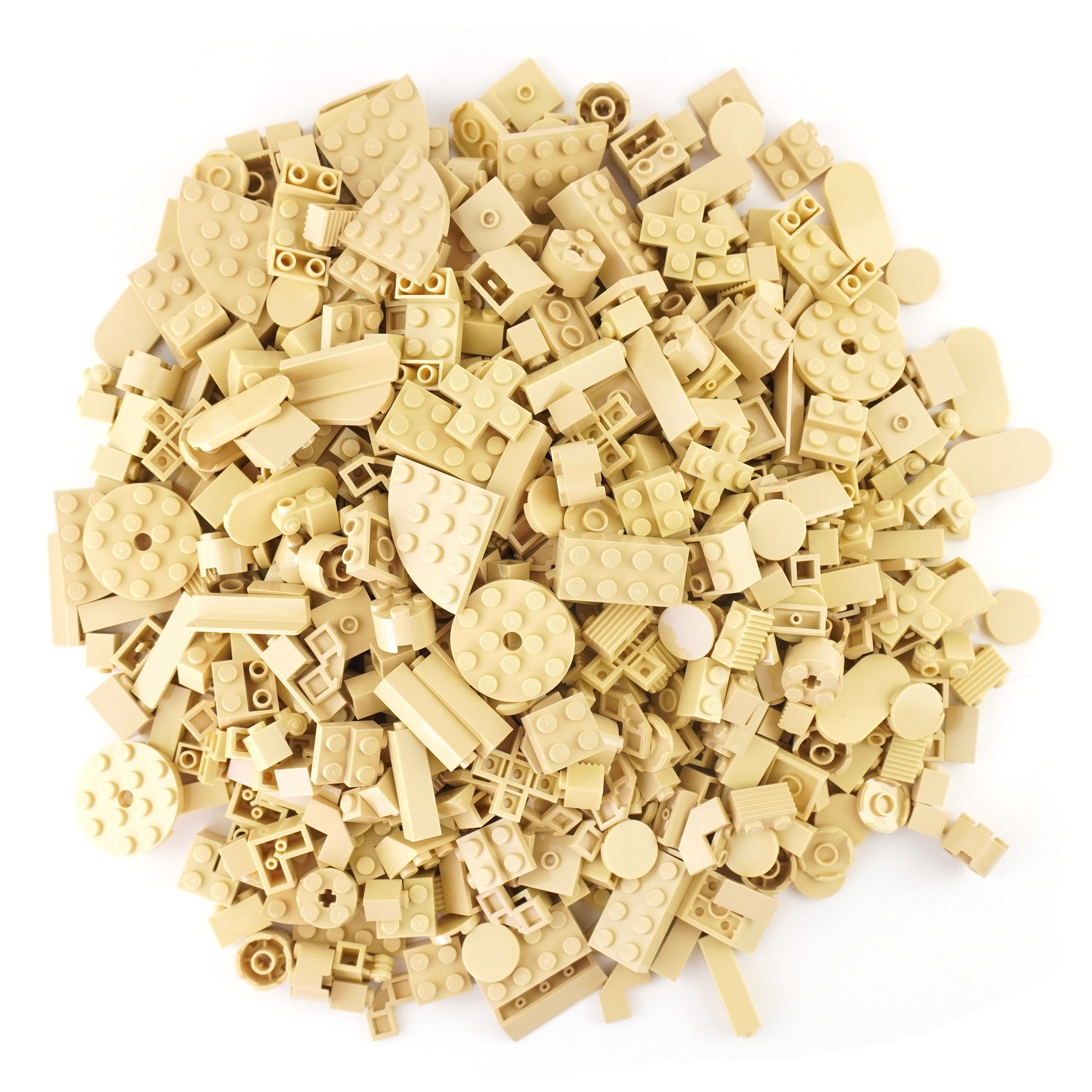 LEGO® LEGO® Steine Sondersteine Gemischt Hellbeige NEU! Menge 100x Spielbausteine, (Bausteine, 100 St., Kreativ-Set), Made in Europe