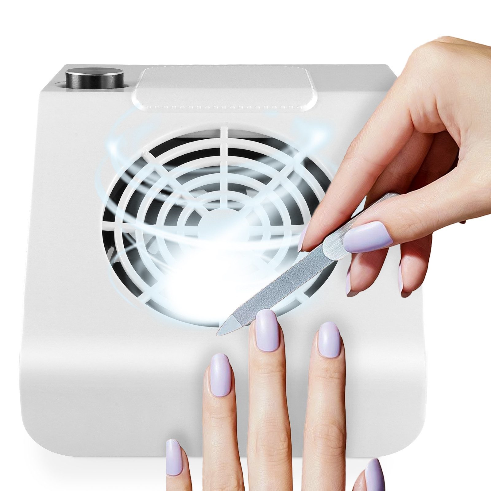 i@home Maniküre-Pediküre-Set Nagelstaubsauger, mit Wiederverwendbarer Filter, Usb, Drehbar Zum Einstellen