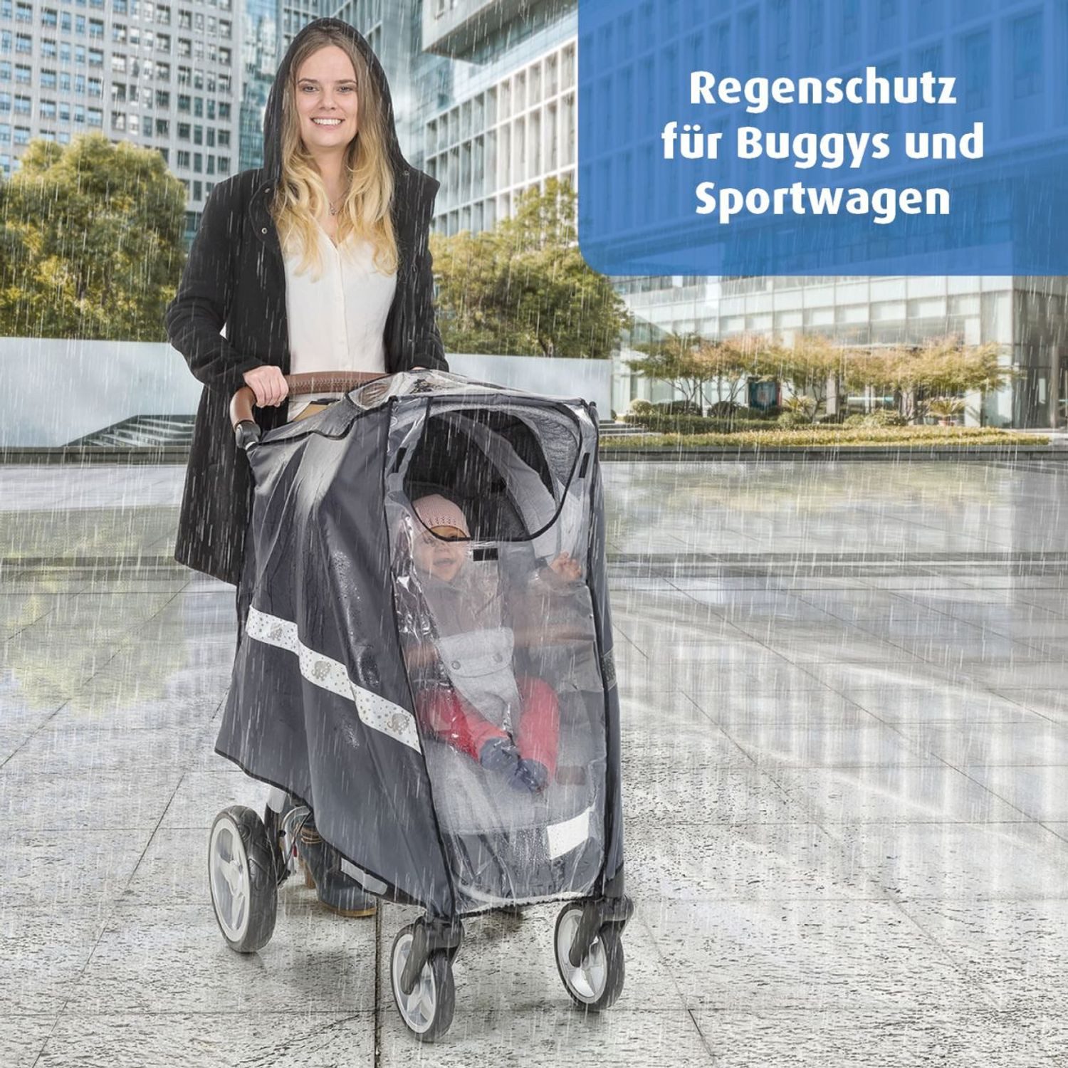 Reer Kinderwagen-Regenschutzhülle Active Regenschutz (2-St)