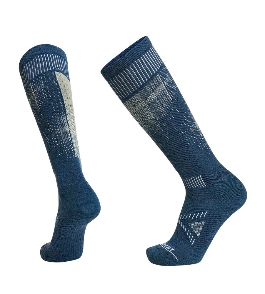 LÉ BENT Skisocken Pixel Light Cushion Snow Sock blau - 1 Paar
