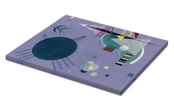 Posterlounge Leinwandbild Wassily Kandinsky, Violett Grün, Malerei