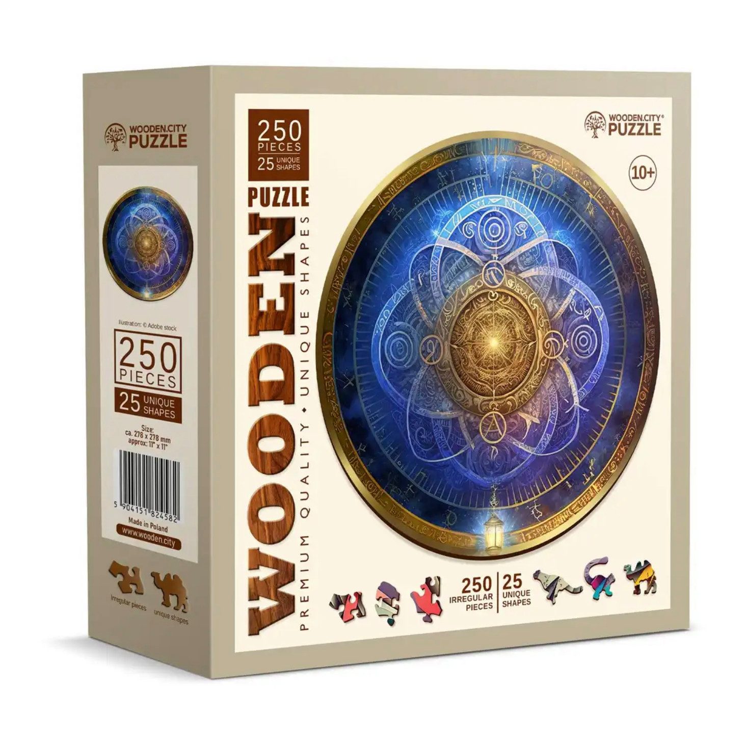 Wooden City Puzzle Holzpuzzle Mandala Blue günstig online kaufen