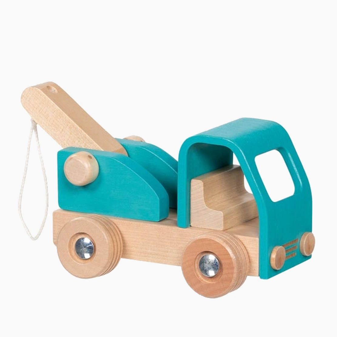 goki Spielzeug-Abschlepper Abschleppwagen Goki, (Packung, 1-tlg., set), das erste Holzfahrzeug etwas Besonderes