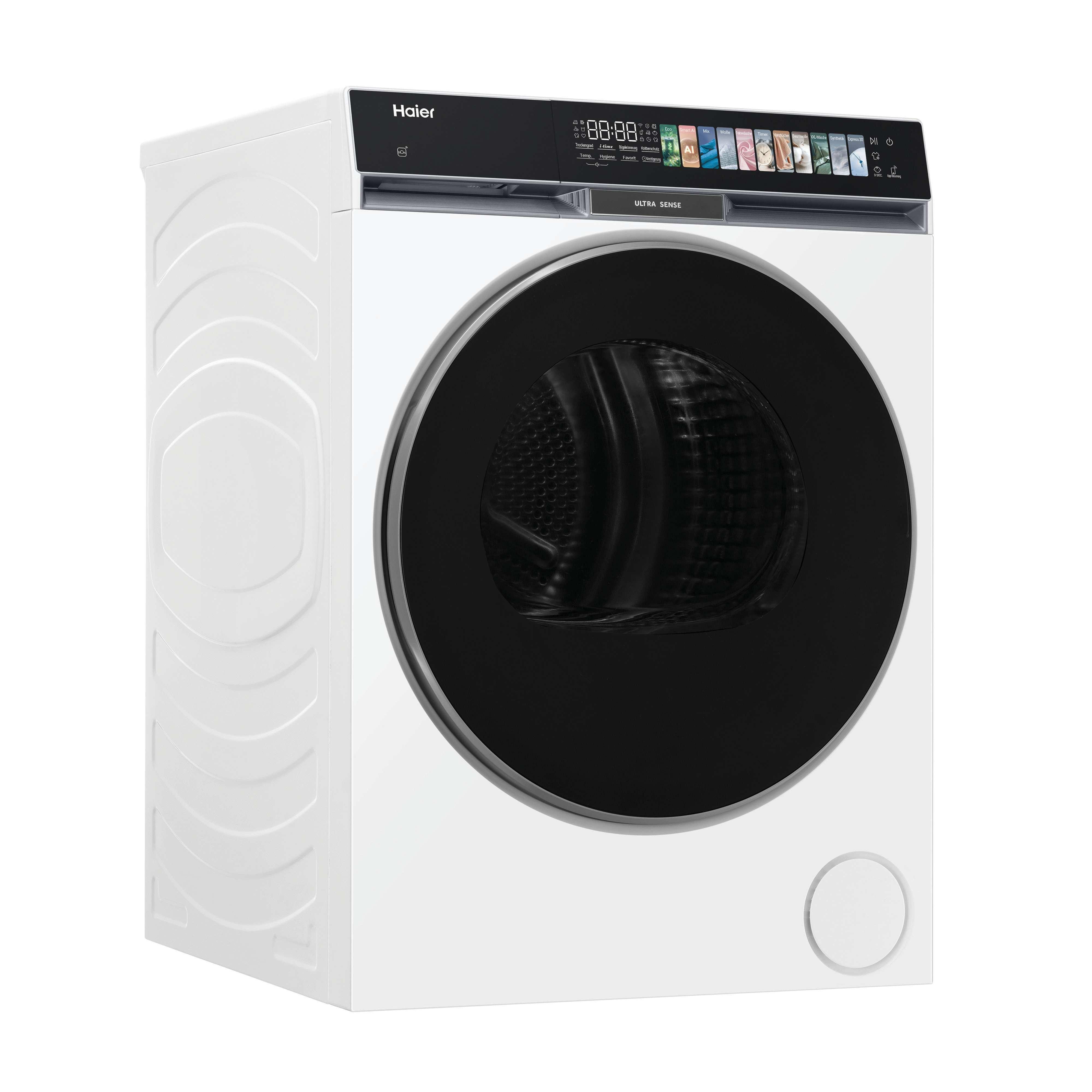 Haier Wärmepumpentrockner HD90-A687U1, Smart AI Automatikprogramm & Ultra Sense