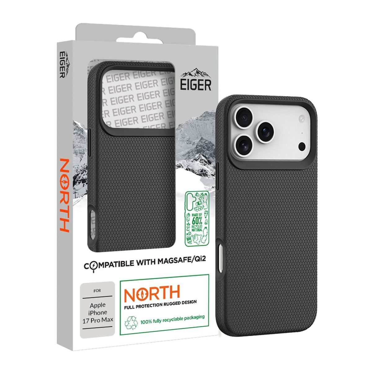 EIGER Handyhülle Handyhülle Eiger North Case für Apple iPhone mit MagSafe kompatibel 15,9 cm/6,3 Zoll