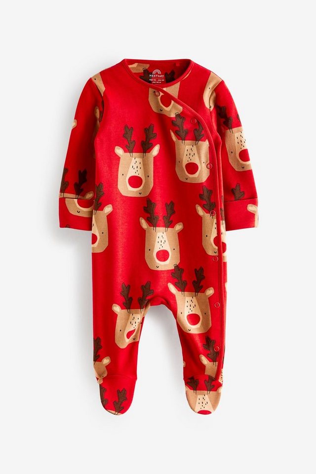 Next Schlafoverall Baby-Schlafanzug Weihnachten (1-tlg), Mode und  Accessoires für die ganze Familie