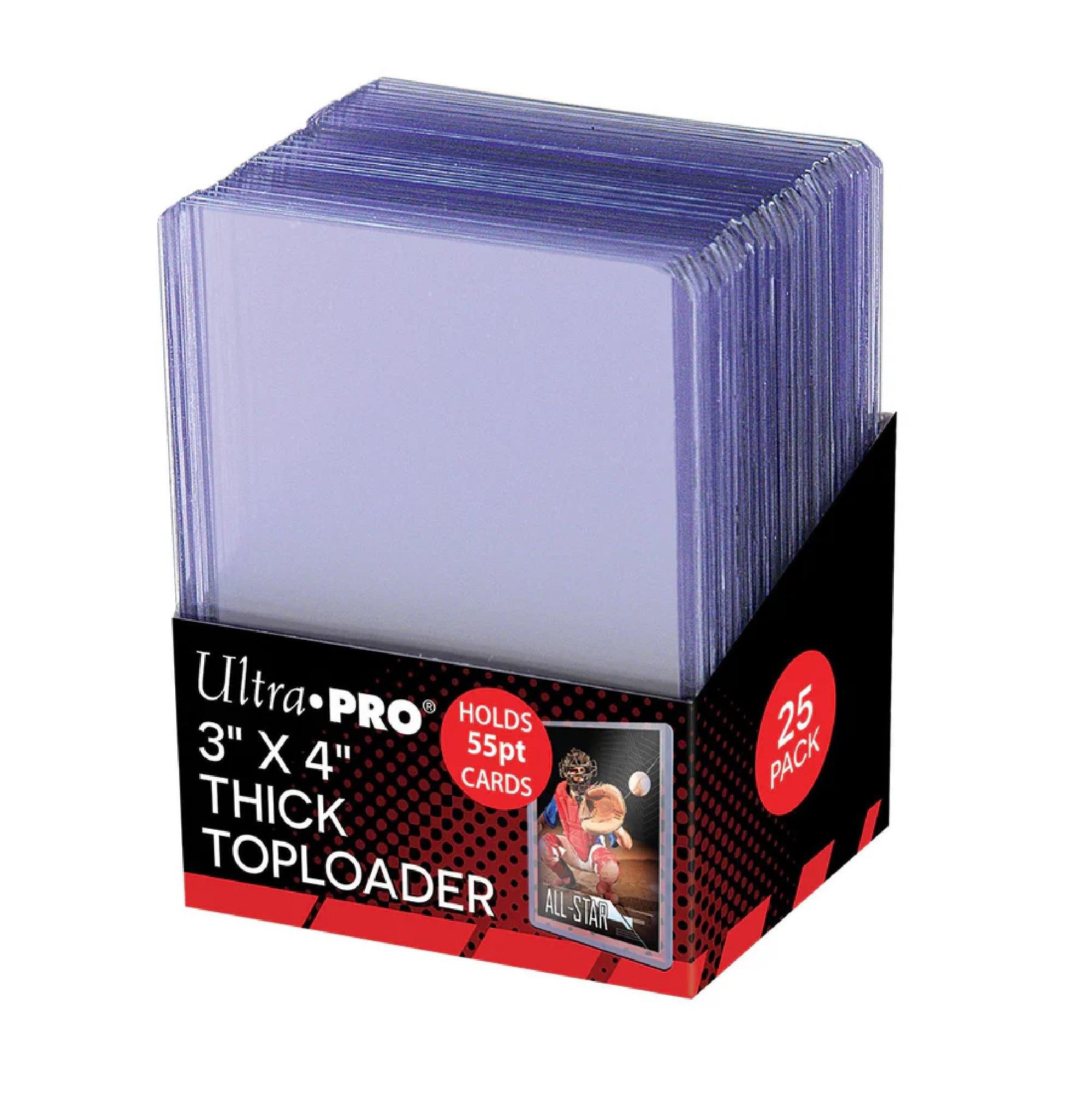 UltraPRO Sammelkarte UP - Regular Toploader 3x4 Zoll 55pt (25 Stück)