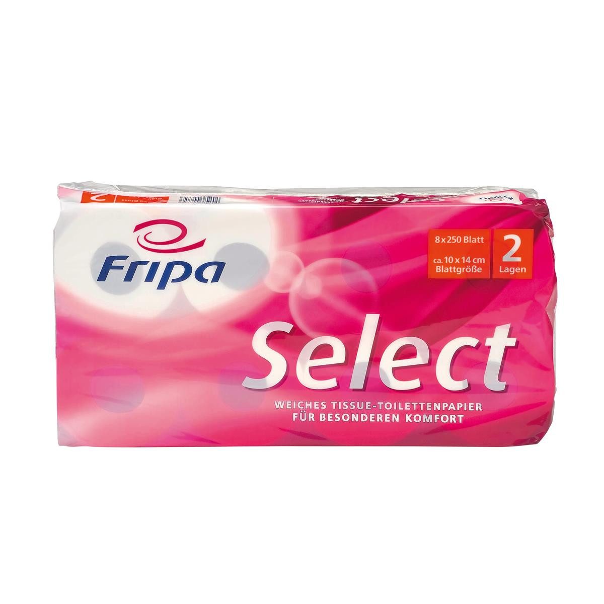 Fripa Туалетная бумага fripa 1020806 Fripa Туалетная бумага Select, 2-lagig, hochweiß