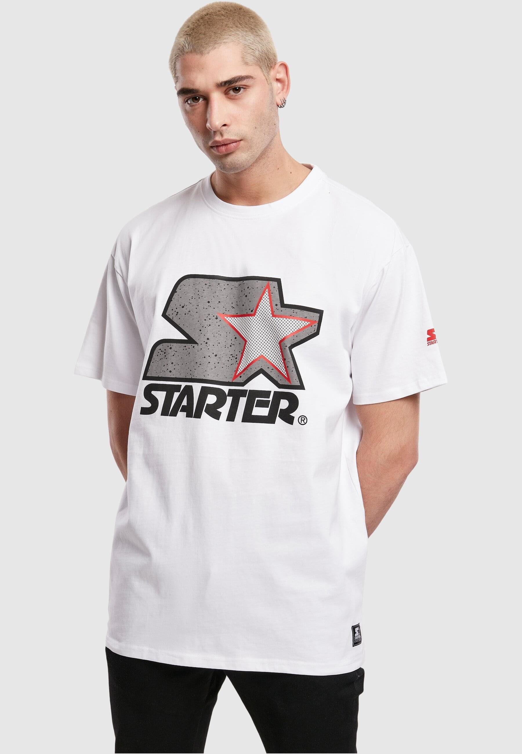 Starter T-Shirt (1-tlg) Tee white/grey Multicolored Logo Starter Herren