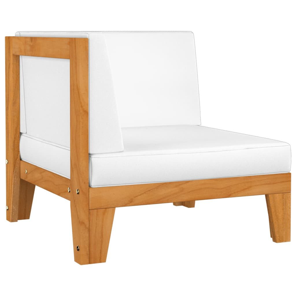 vidaXL Sofaelement Modular-Ecksofa mit Cremeweißen Kissen günstig online kaufen
