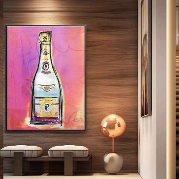 DOTCOMCANVAS® Leinwandbild Cristal pink, Leinwandbild Cristal pink Champagner Louis Roederer Lifestyle luxus