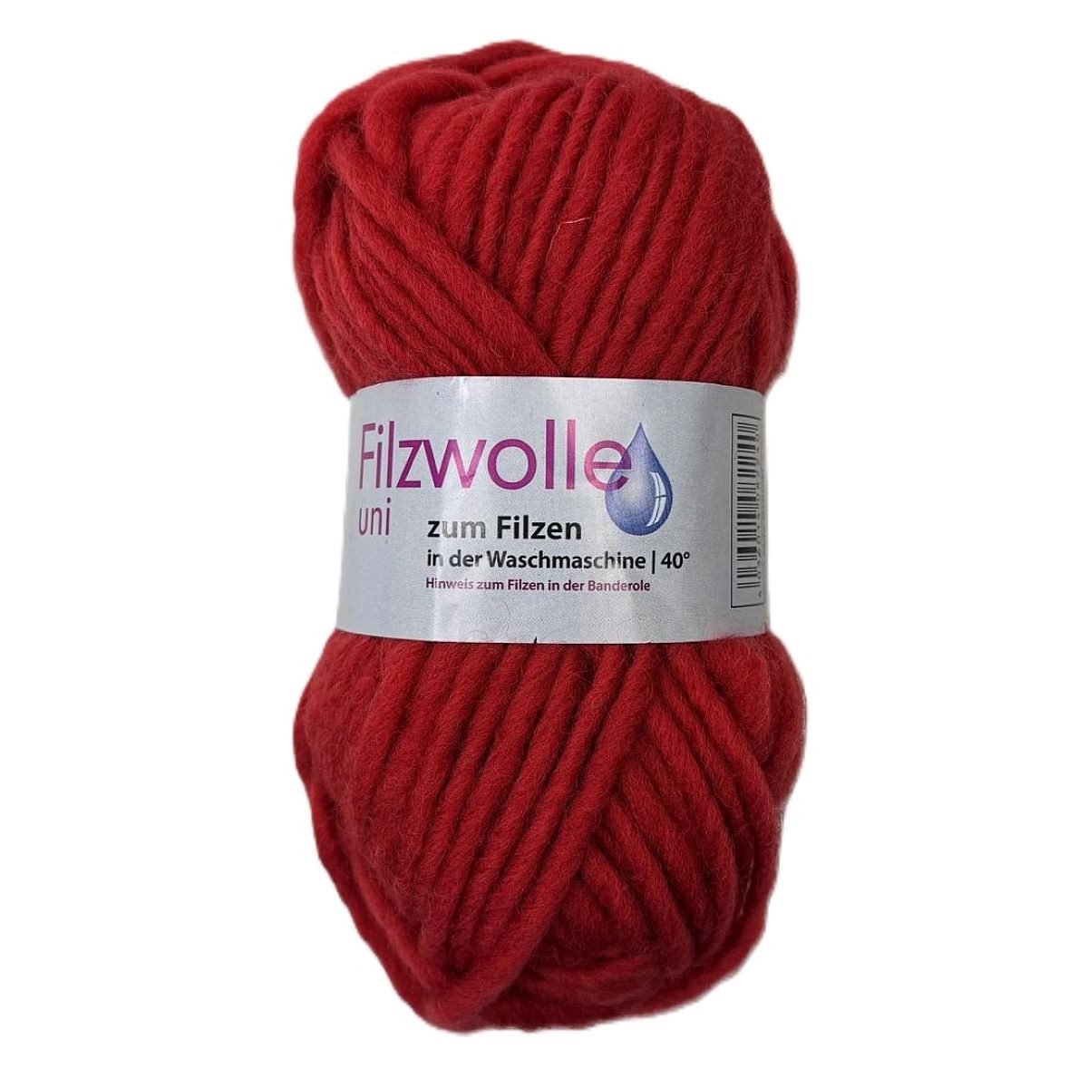 Gründl Чувствоватьwolle Uni zum "Strickfilzen" 50g Häkelwolle, 50 m (zum Чувствоватьen in der Waschmaschine, 1 Knäuel), in 17 Цвета(ов)