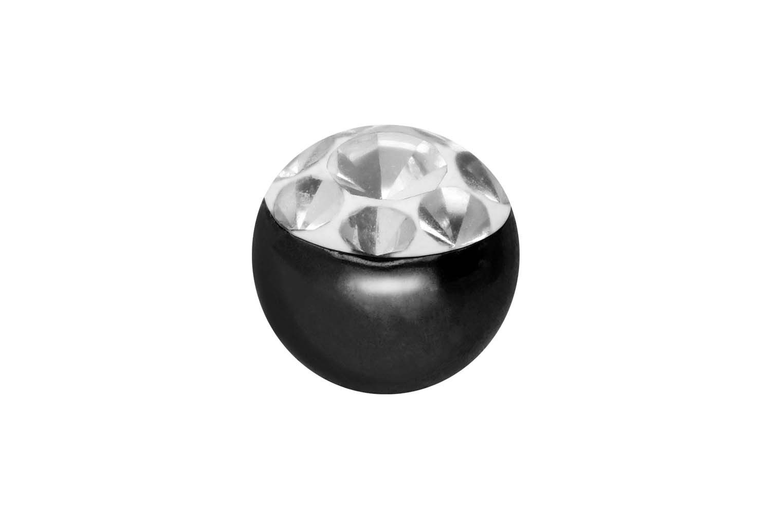 PIERCINGLINE Piercing-Set Chirurgenstahl Schraubkugel MULTIKRISTALLE (Schraub-Aufsätze, 1-tlg)