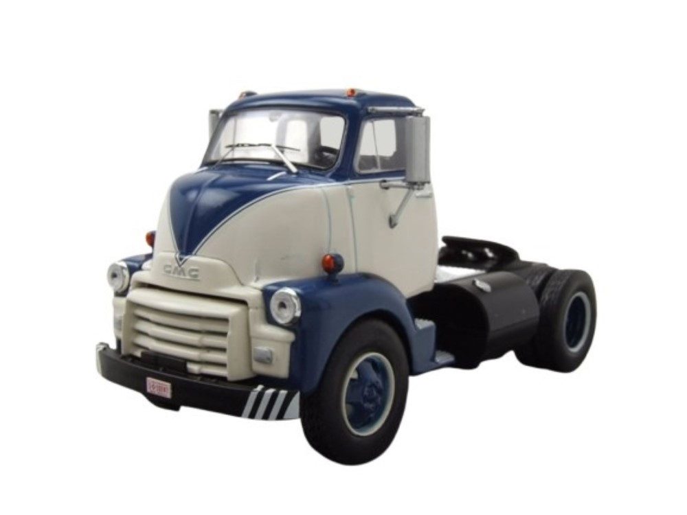 ixo Models Modellauto GMC 950 COE Zugmaschine 1954 weiß blau, Maßstab 1:43