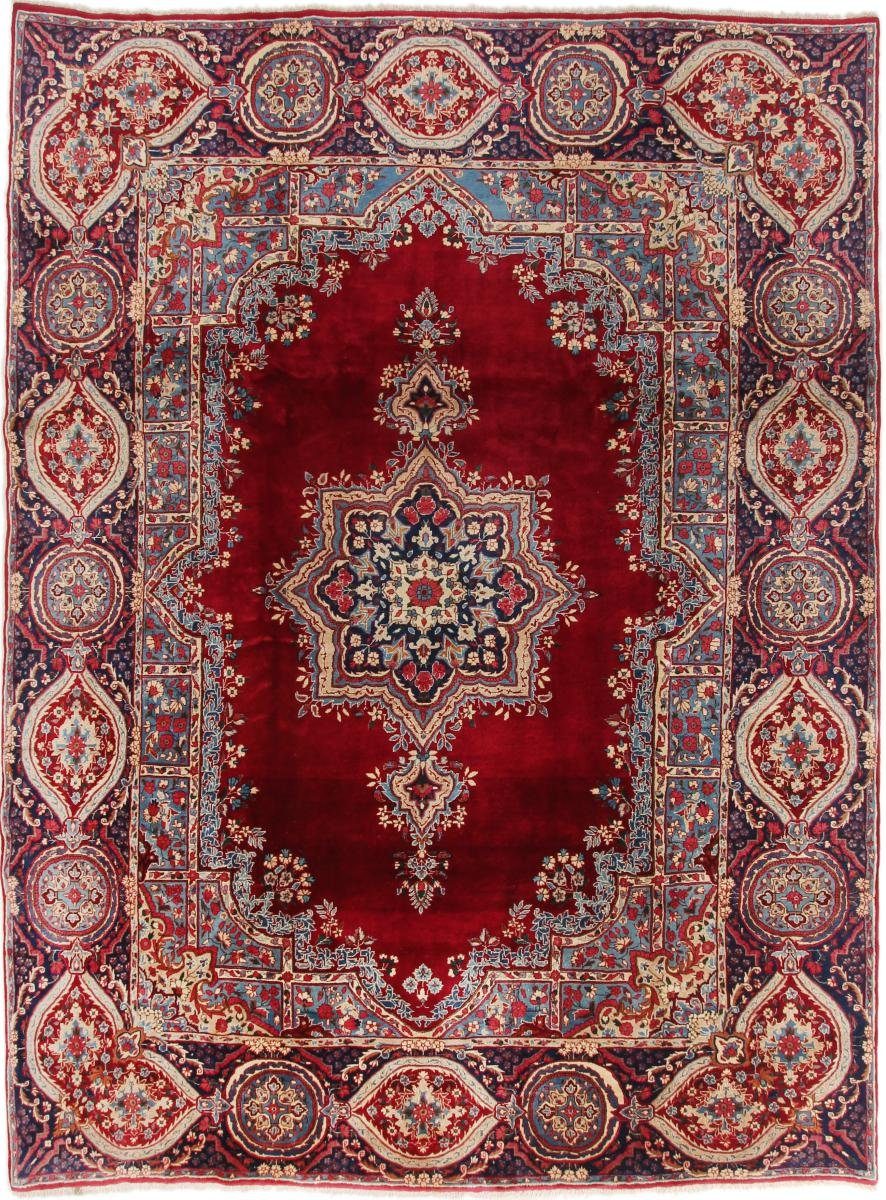 Orientteppich Yazd 259x375 Handgeknüpfter Orientteppich / Perserteppich, Nain Trading, rechteckig, Höhe: 12 mm