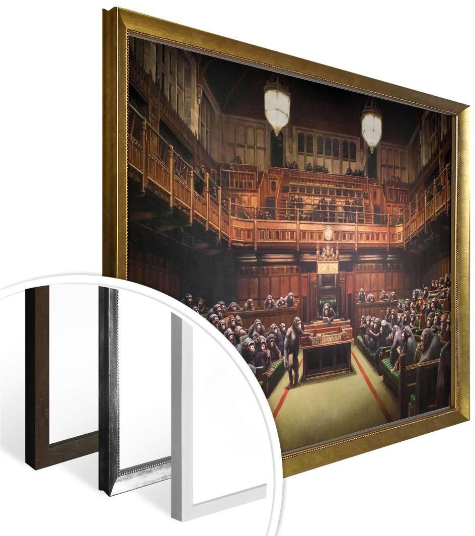 Wall-Art Poster St), Devolved Wandbild, Parliament, Wandposter Bilder Bild, Schriftzug Graffiti (1 Poster