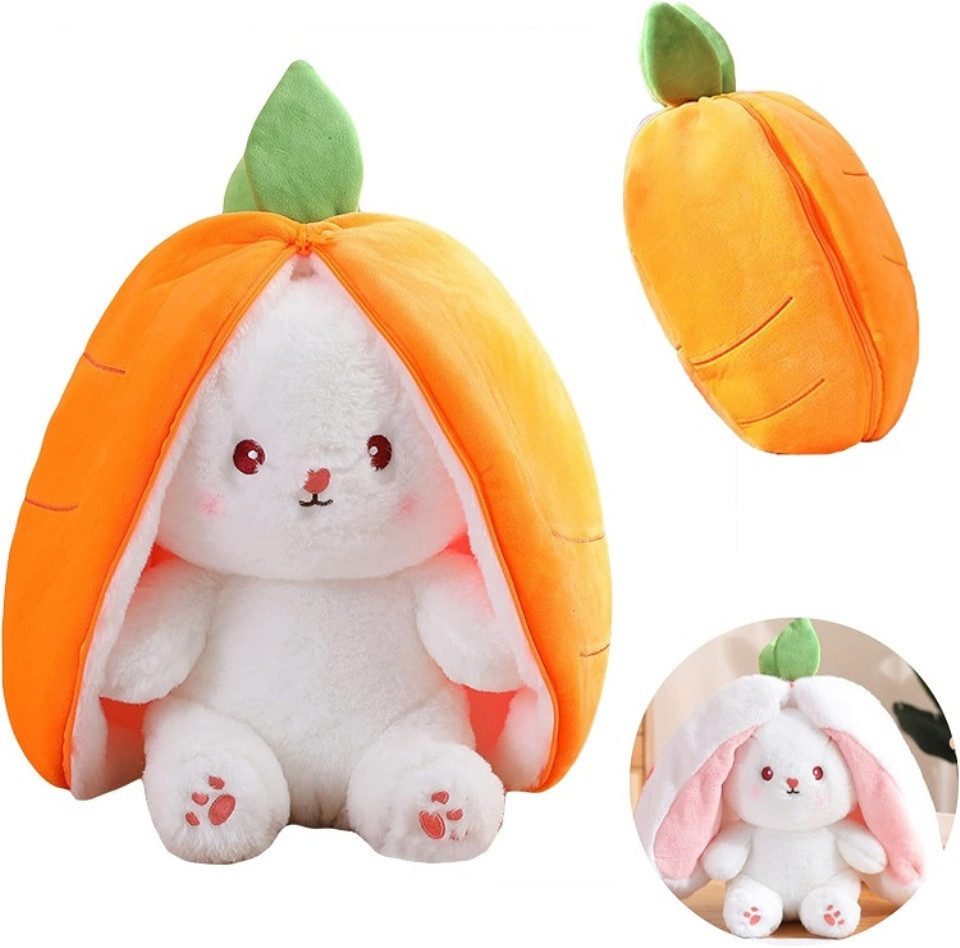 Fun Trading Plüschfigur Wende Plüsch Hase Erdbeere / Karotte