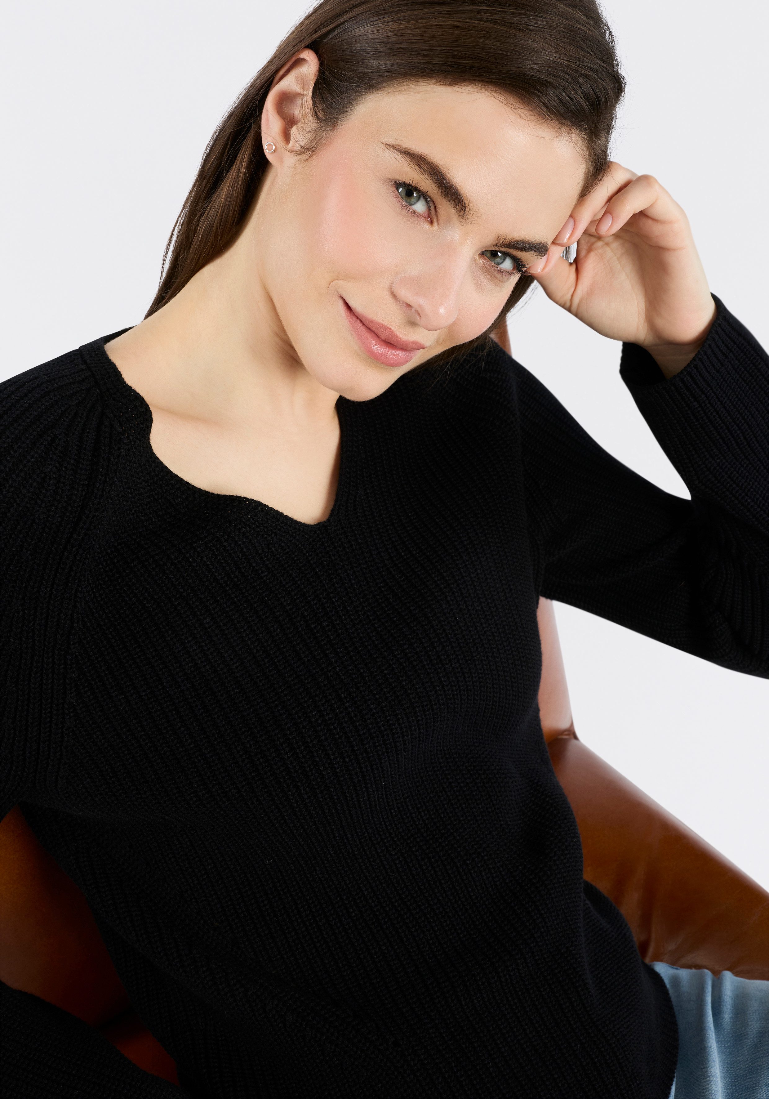 BOSS ORANGE Strickpullover Fardellina Premium Damenmode aus reiner Baumwolle