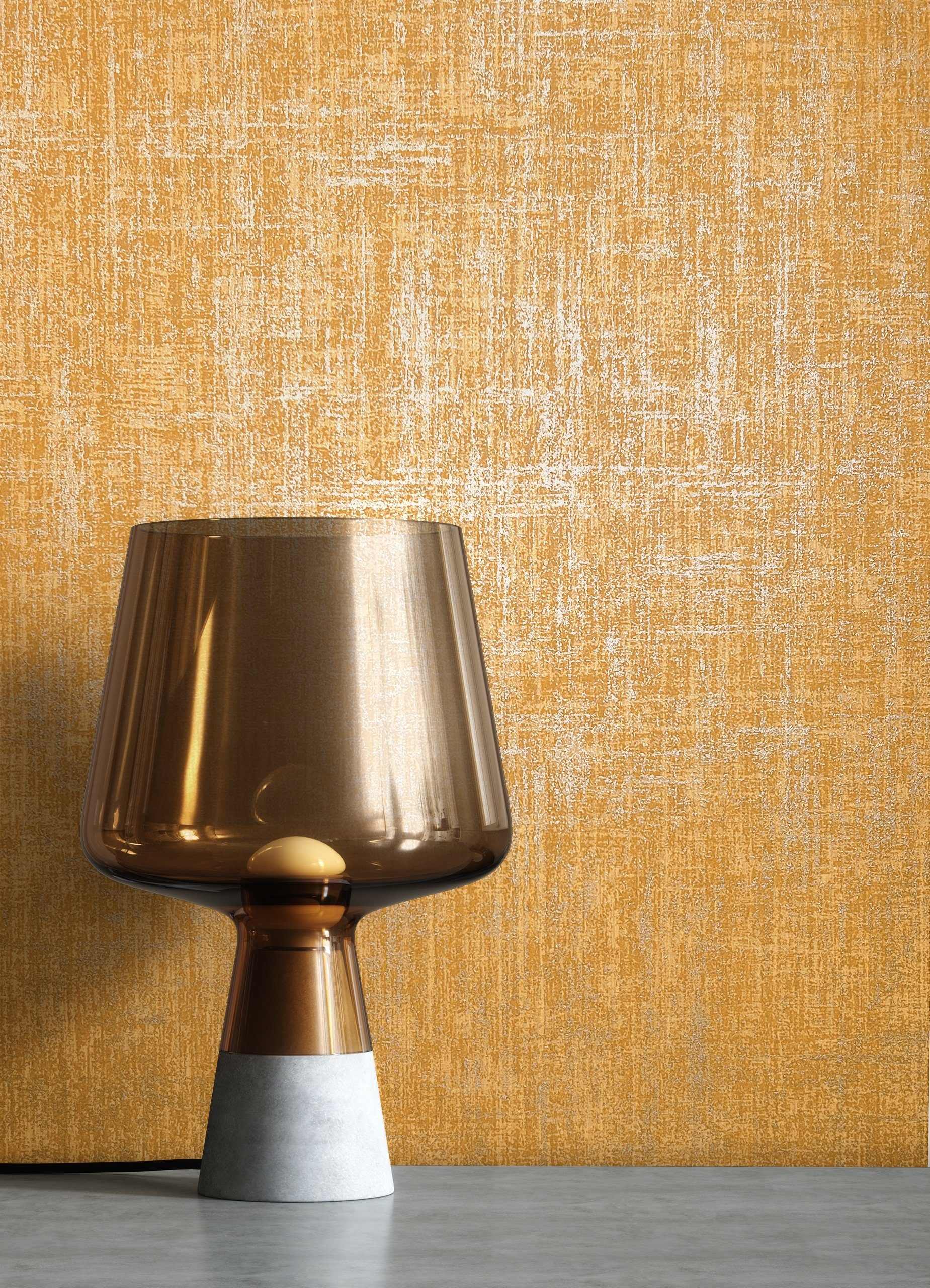 Newroom Vliestapete, Gelb Tapete Uni Leicht Glänzend - Unitapete Orange Gol günstig online kaufen