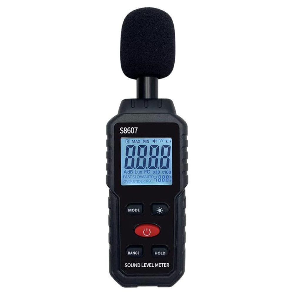 TUWENA Schallpegelmessgerät Dezibel Messgerät, Digitaler Schallpegelmessgerät 30-130 dB