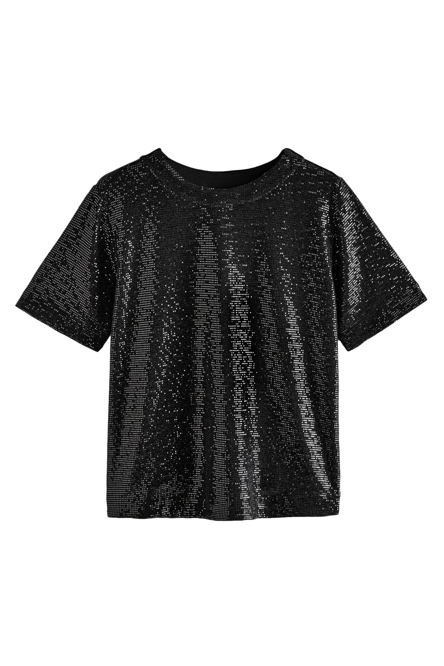 Next Paillettenshirt T-Shirt mit Pailletten (1-tlg) günstig online kaufen