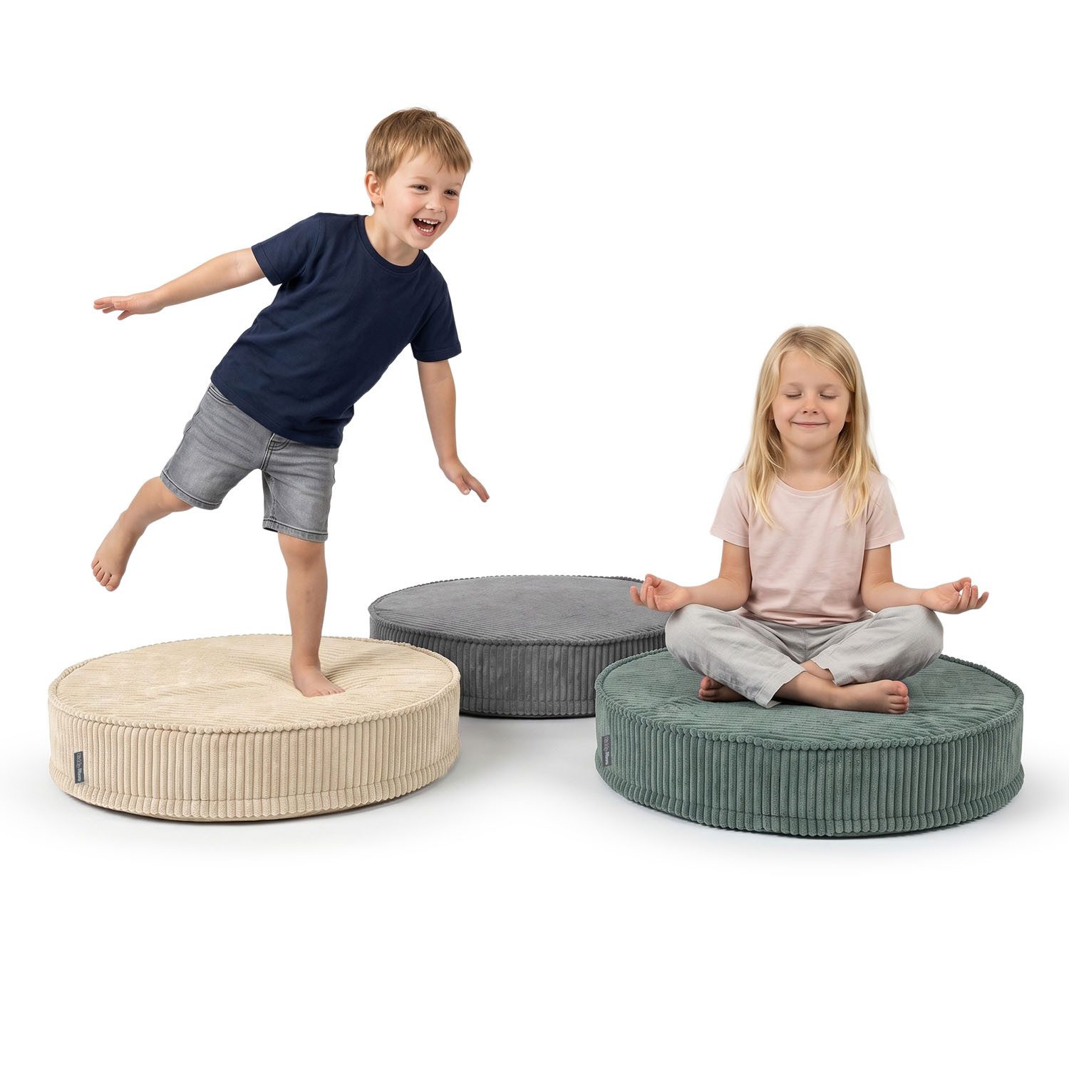 Klappmatratze KM-PF-FLOW-Lx3, KiddyMoon, (Set mit 3 Schaumstoffmodulen), Made in Europe