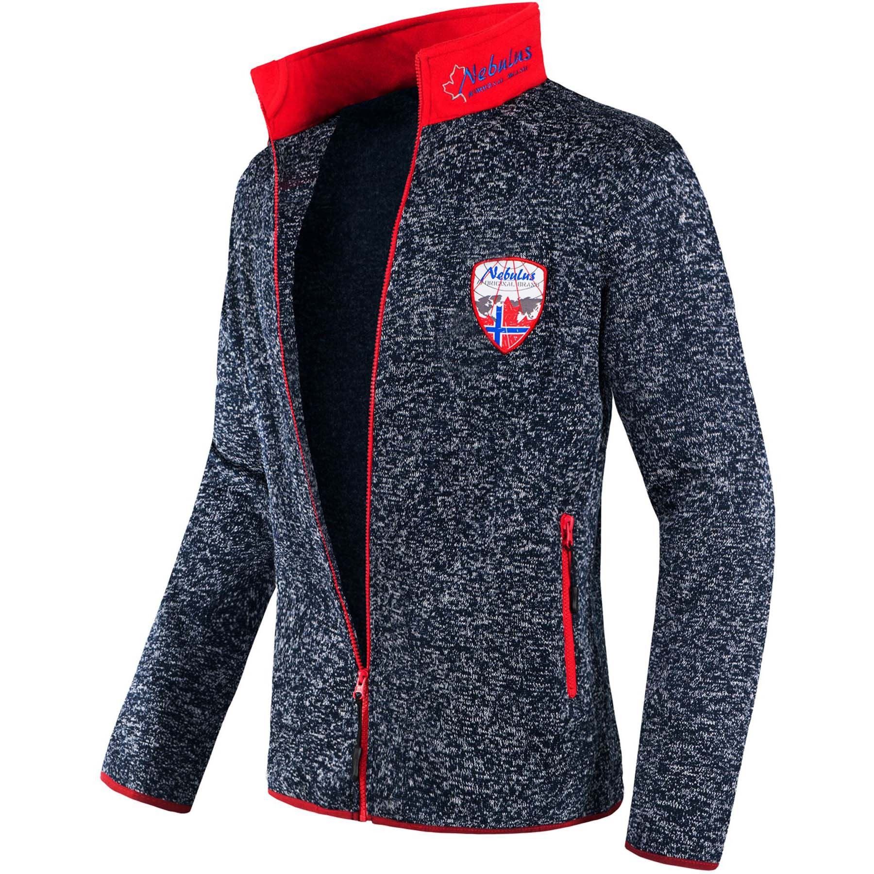 Fleecejacke VLADO, P2031 - Herren, navy-rot, M
