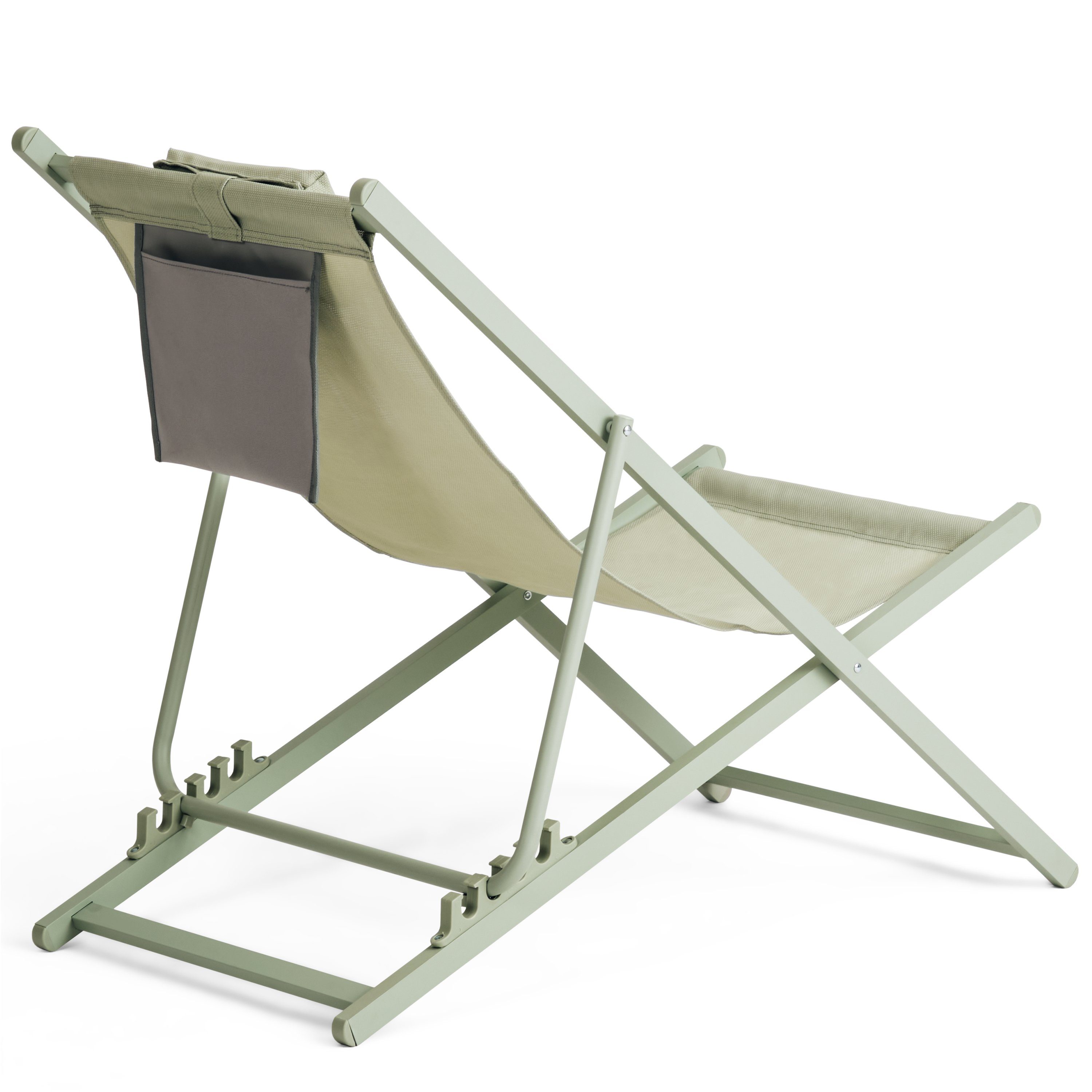 Liegestuhl, & VG-8044 klappbar VANAGE Organizer, St), robust mit (1 Stuhl grün Beach-Chair,