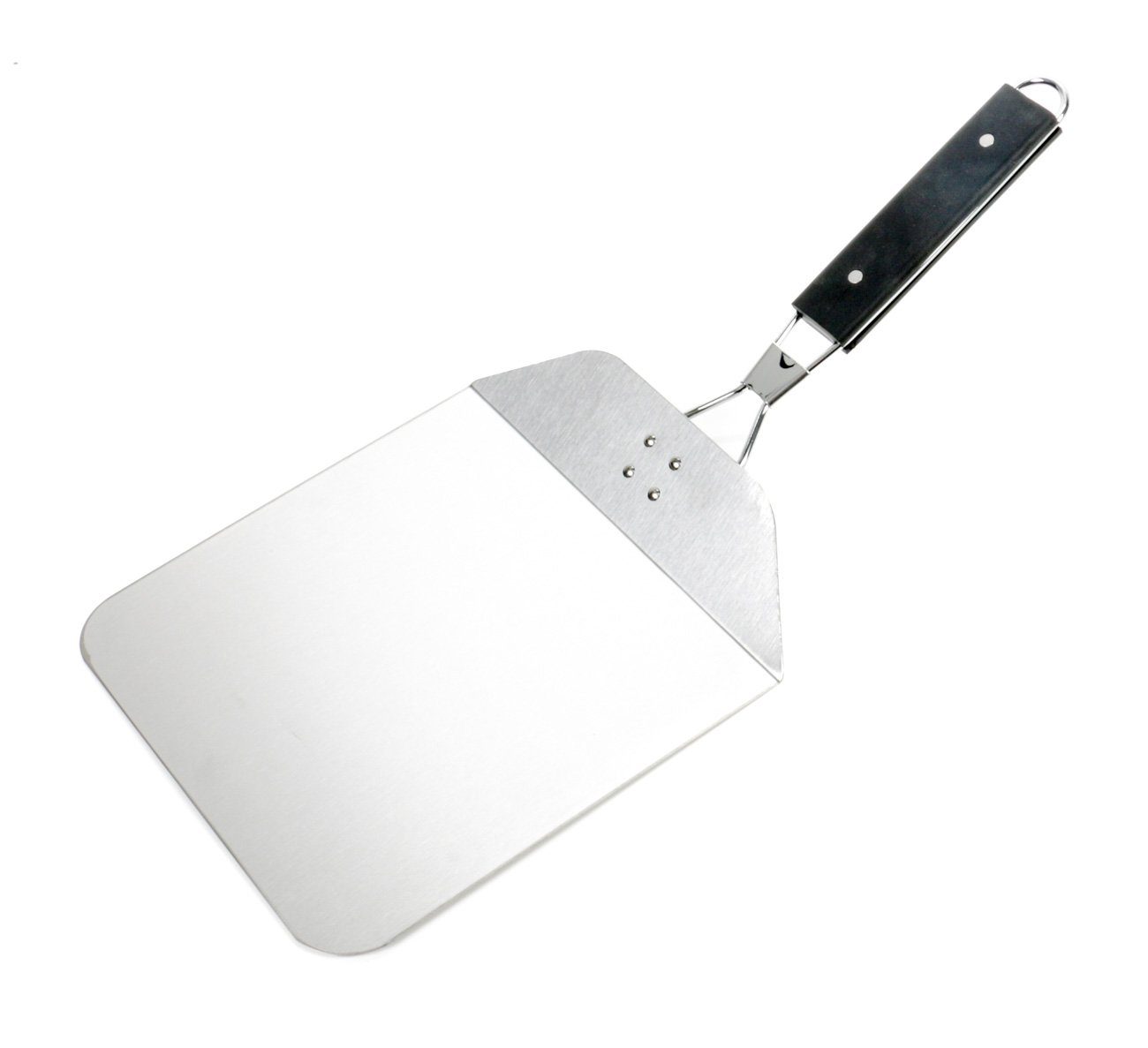 Alpina Pizzaschieber Pizzaheber klappbar, Pizzaschaufel Edelstahl-Blech und gummierter Handgriff
