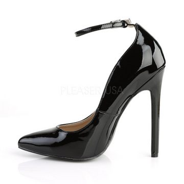 Pleaser Stiletto Pumps SEXY-23 - Lack schwarz High-Heel-Pumps