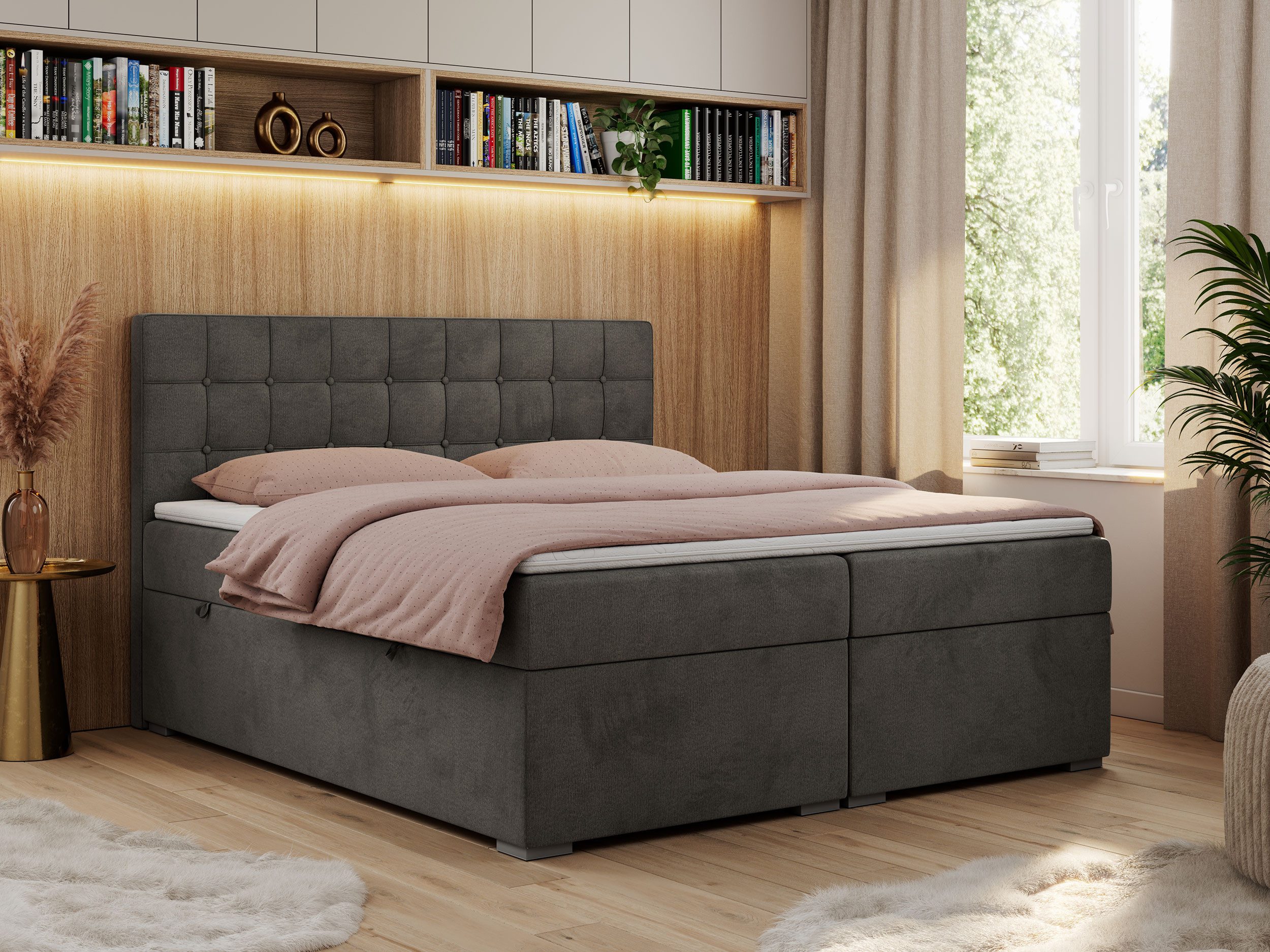 MKS MÖBEL Boxspringbett CARMEN (Set, Packung, günstig online kaufen