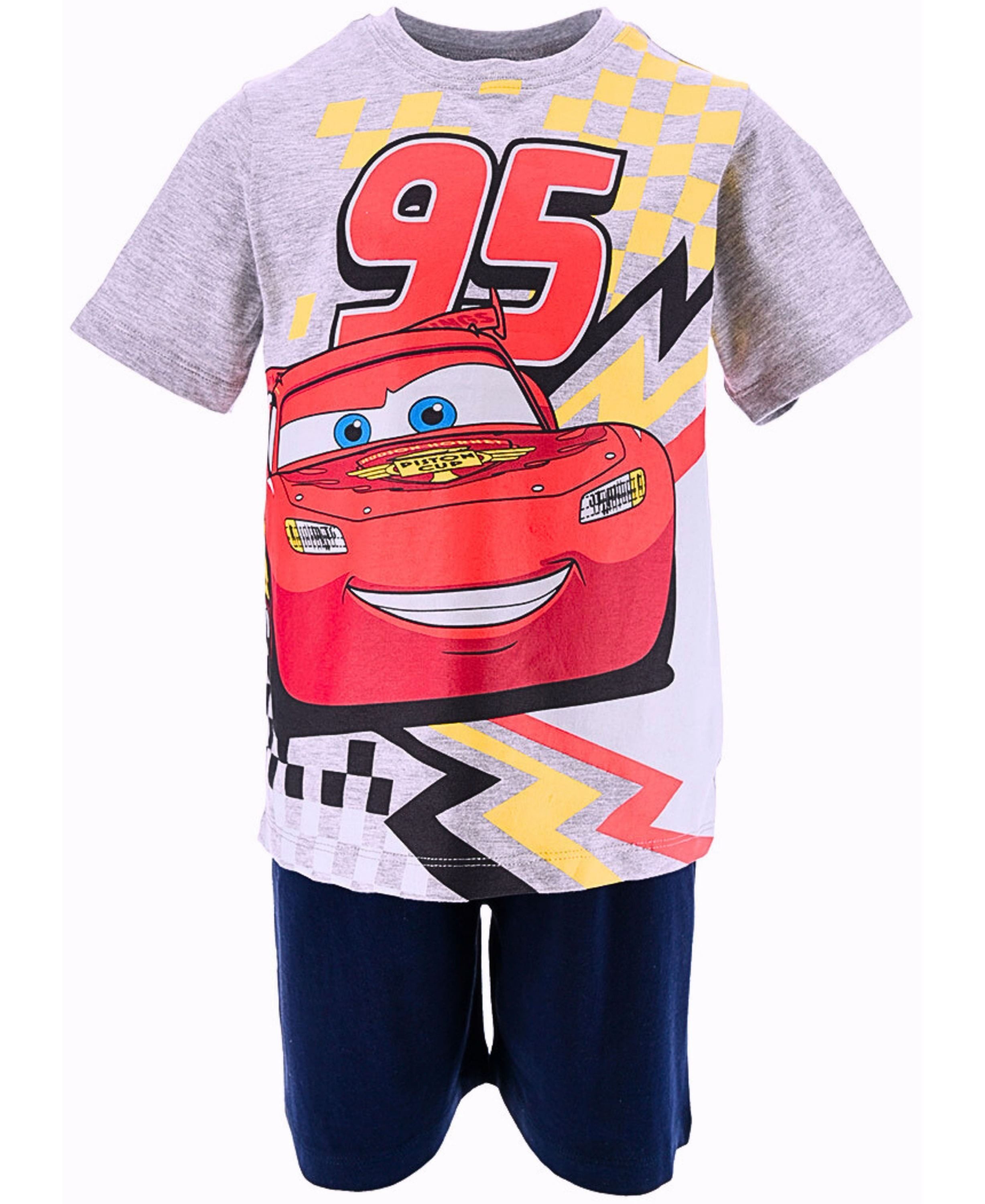 Disney Cars Schlafanzug Lightning McQueen (2 tlg) Jungen Shorty aus Baumwolle Gr. 98 - 116 cm