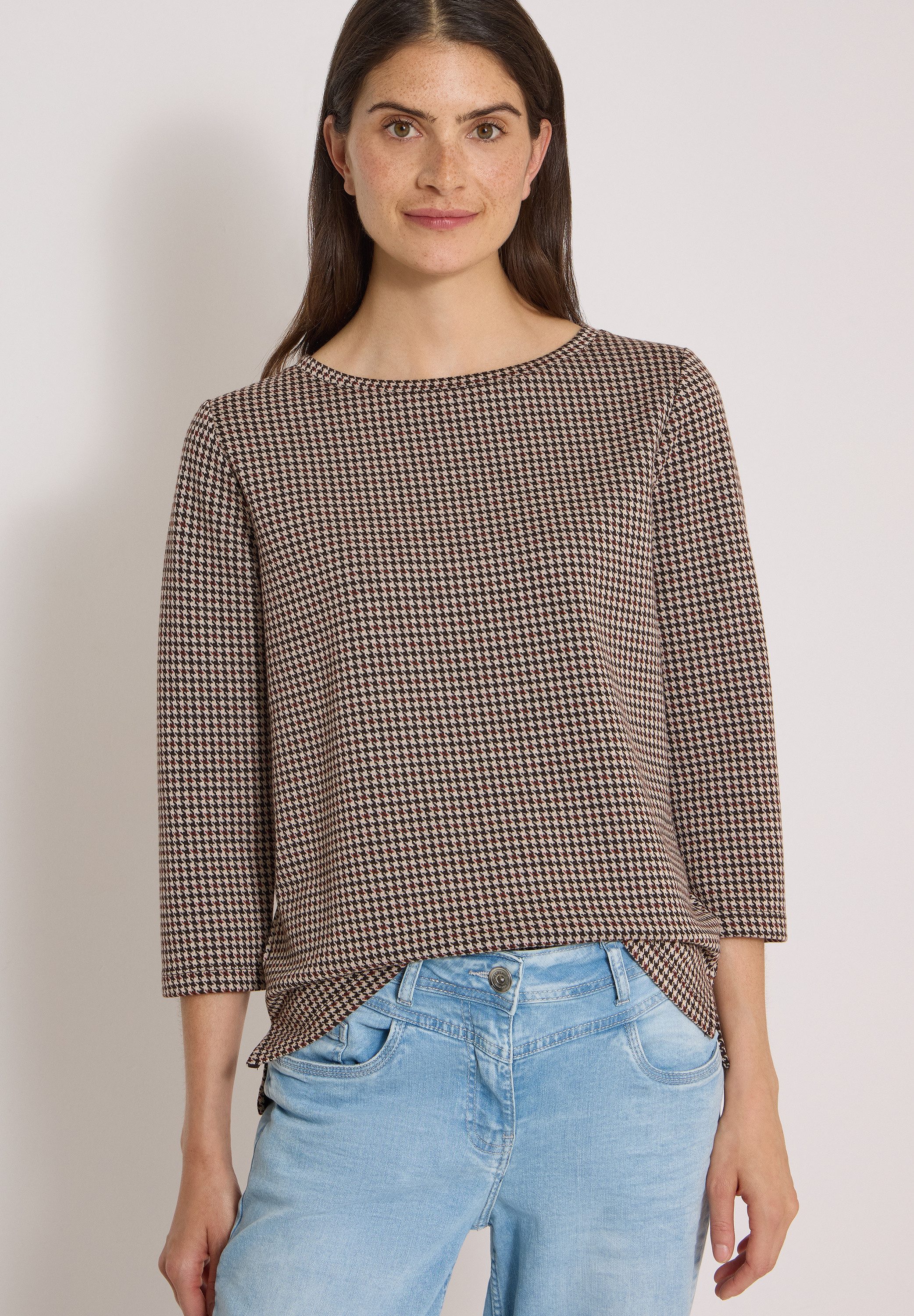 CECIL 3/4-Arm-Shirt mit 3/4 Ärmeln