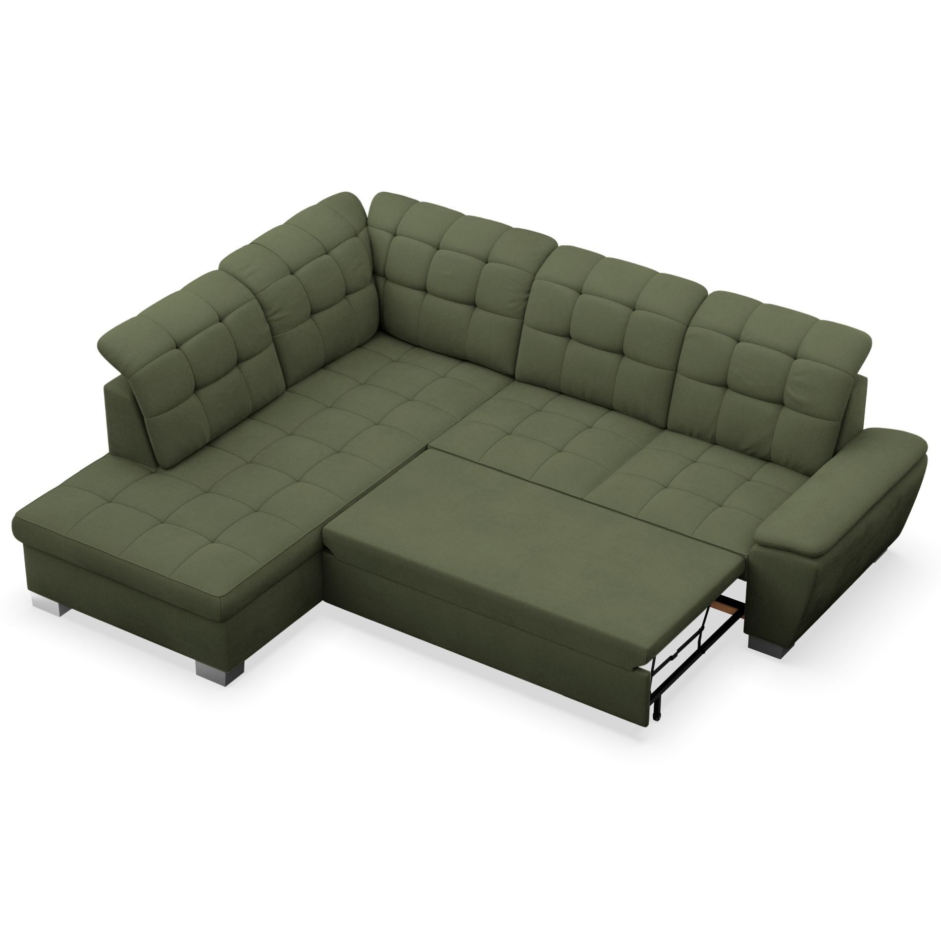 Selsey Ecksofa JAMAAL, Ecksofa mit Schlaffunktion, Bettkasten & Verita-Stoff, L-Form