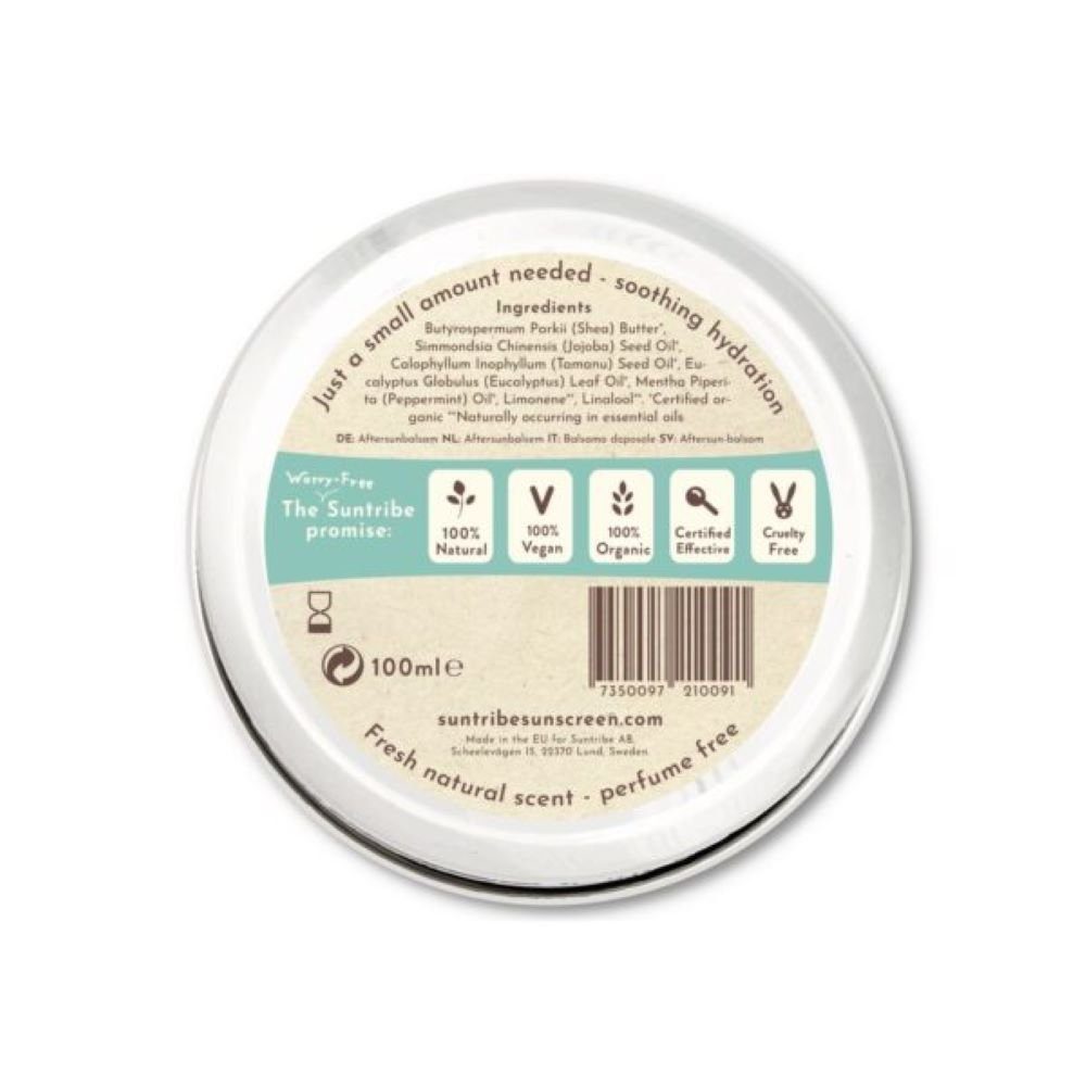Suntribe After Sun BIO Balsam Eukalyptus & Jojoba 1 Aluminium Dose 100 ml, beruhigend, kühlend, besonders sanft