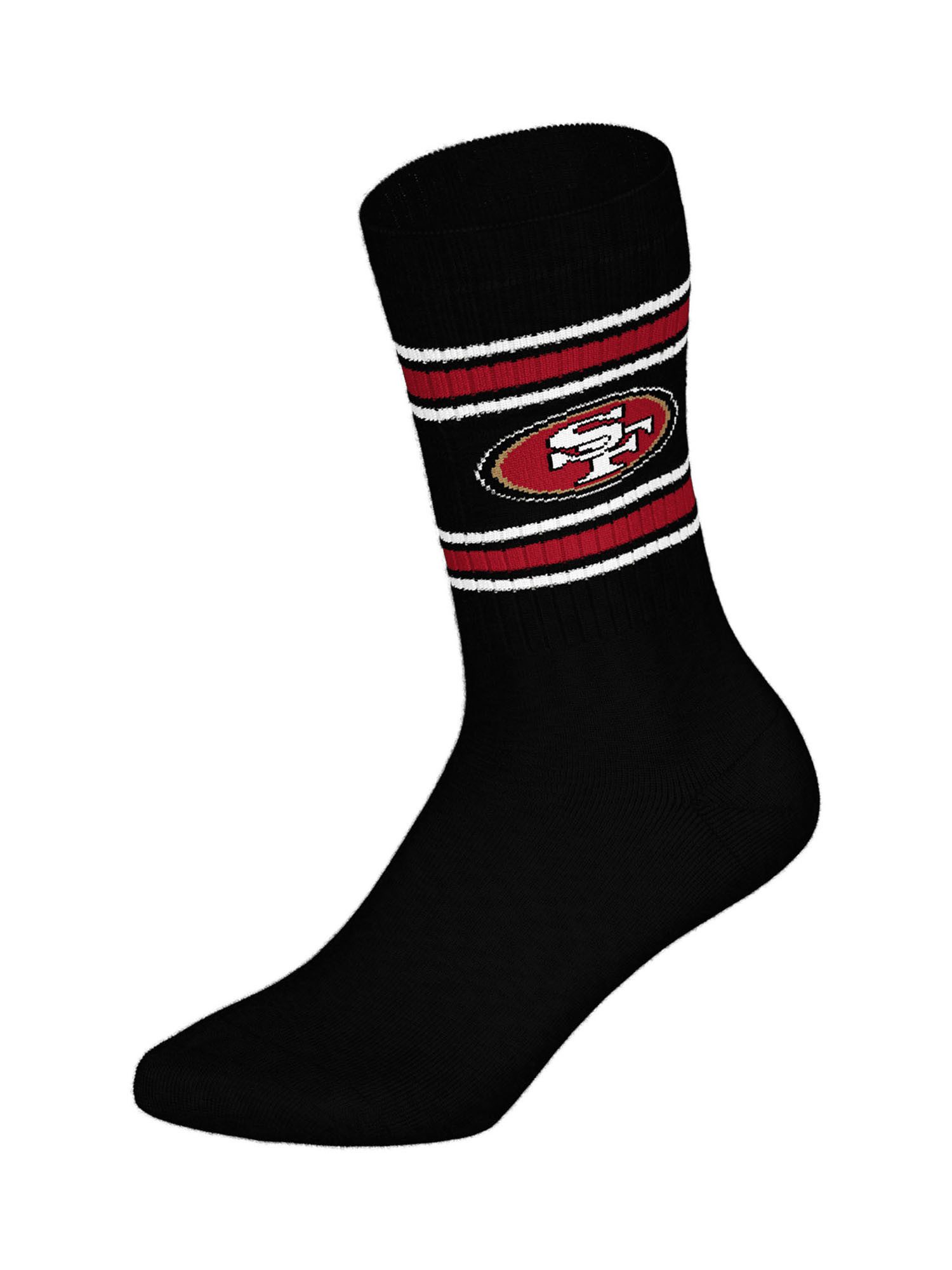 NFL Freizeitsocken San Francisco 49Ers Crew (6-Paar) Casual Socken, Alltagssocken, Bequeme Socken