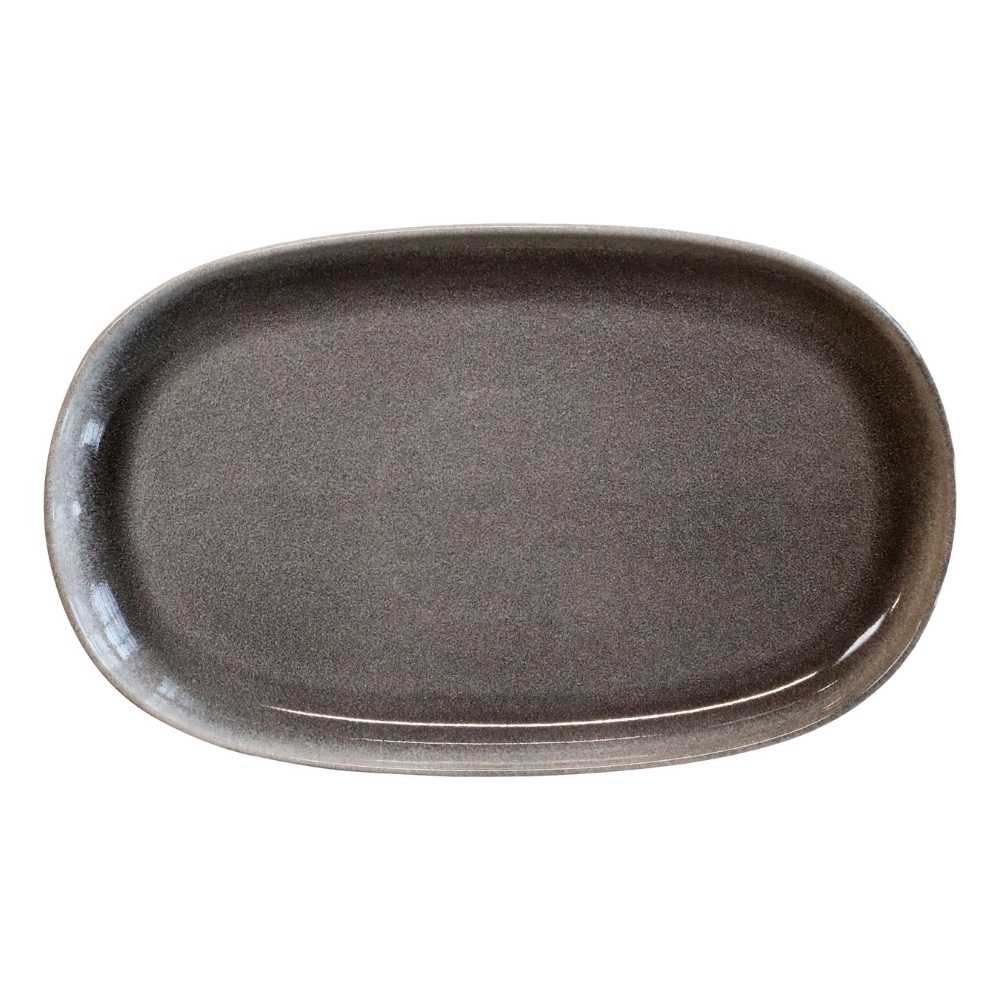 Chic Antique Servierplatte Chic Antique Servierplatte CALAIS Grau Oval 30x18 cm