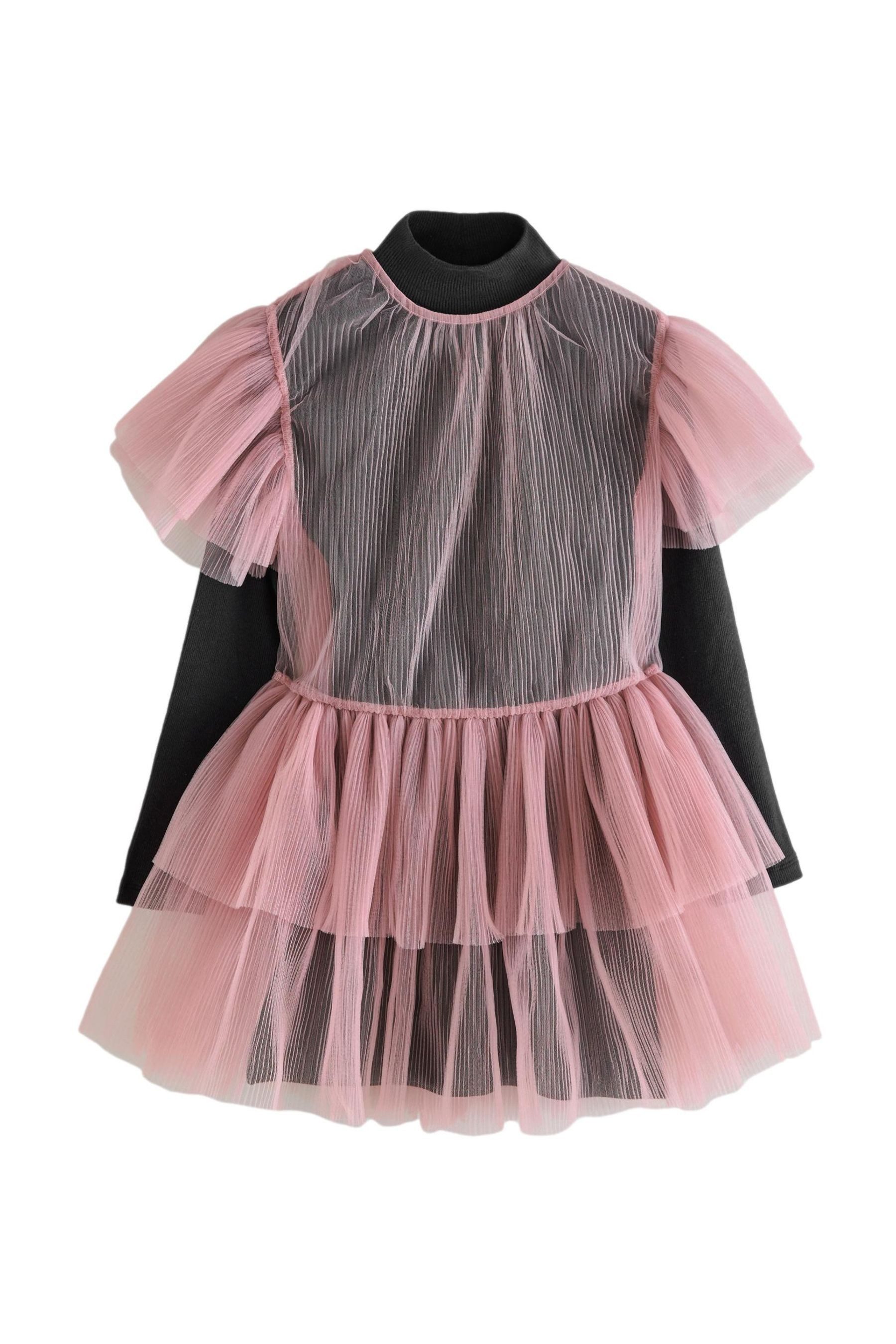 Next Partykleid 2-in-1 Party-Kleid aus Netzstoff (2-tlg)