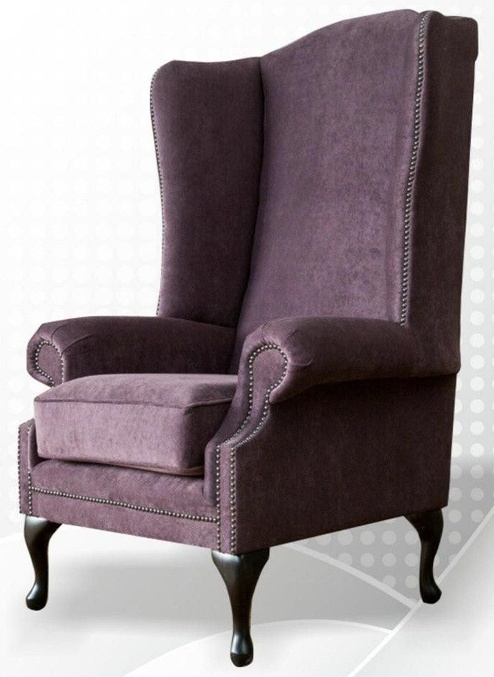 Xlmoebel Ohrensessel Chesterfield Ohrensessel in antikem Rot mit Relaxfunktion (Sessel), Hergestellt in Europa