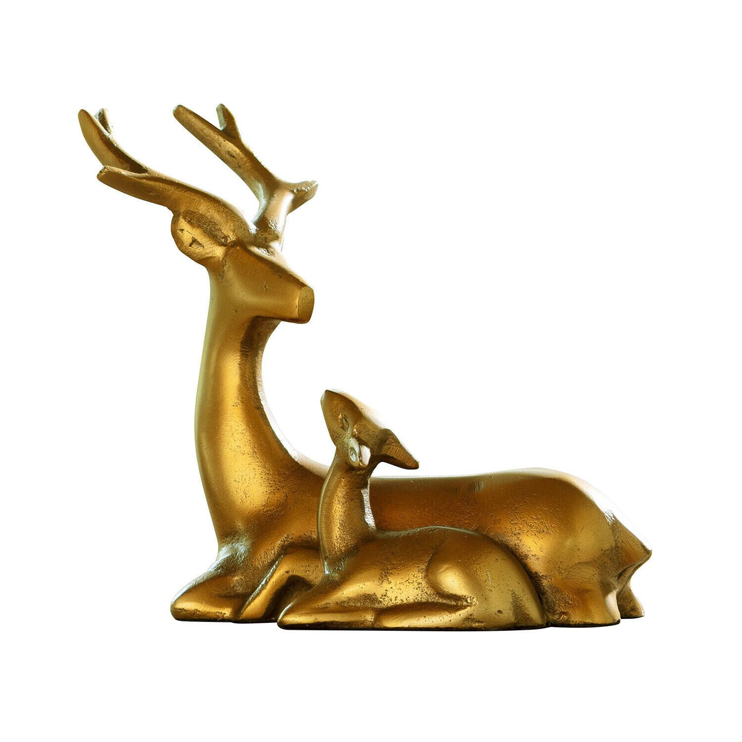 Mirabeau Weihnachtsfigur Reh mit Kitz Tiralee antikgold (kein Set, kein Set)