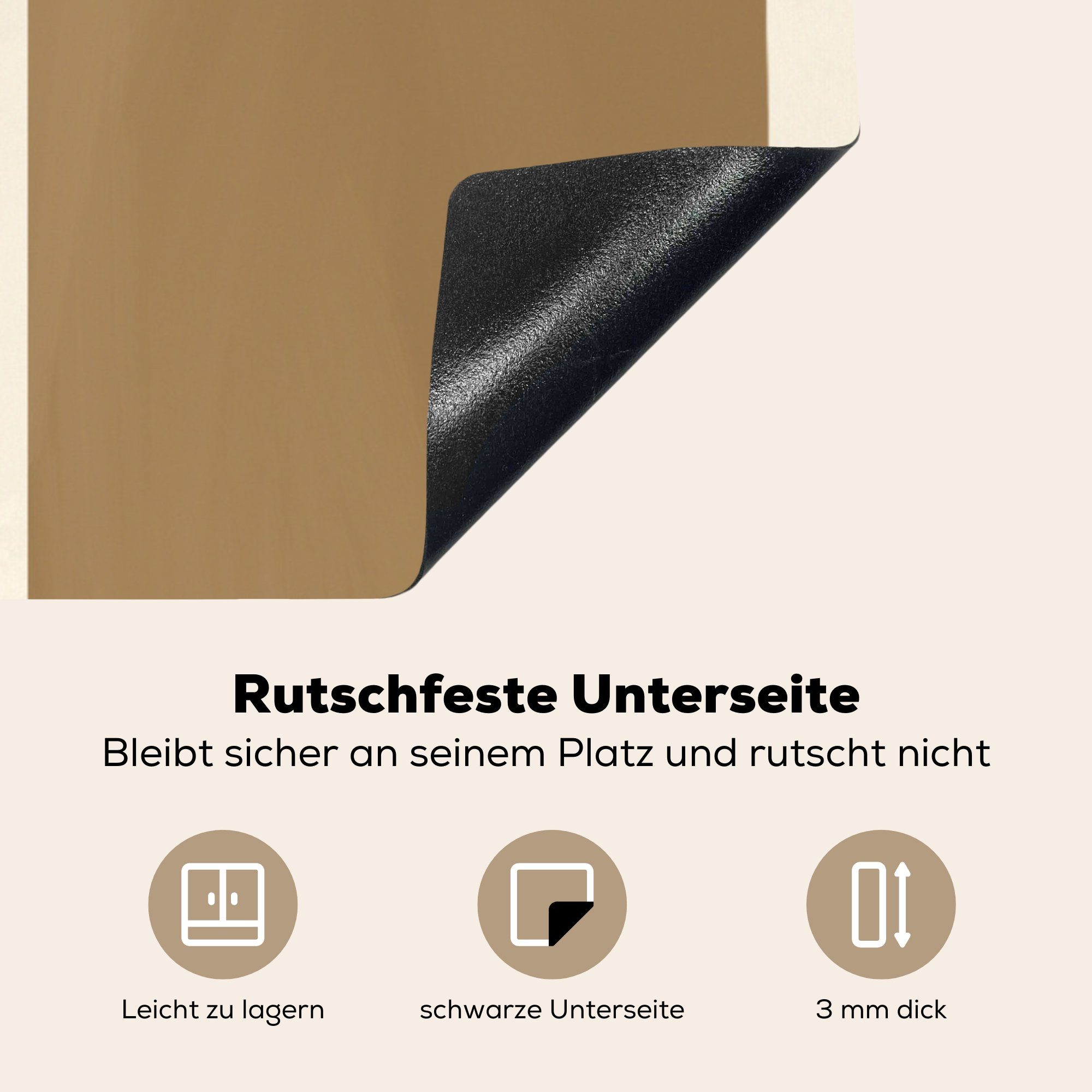 MuchoWow cm, - Abstrakt 78x78 küche Herdblende-/Abdeckplatte Arbeitsplatte Design Rosa, tlg), Ceranfeldabdeckung, Vinyl, (1 - für
