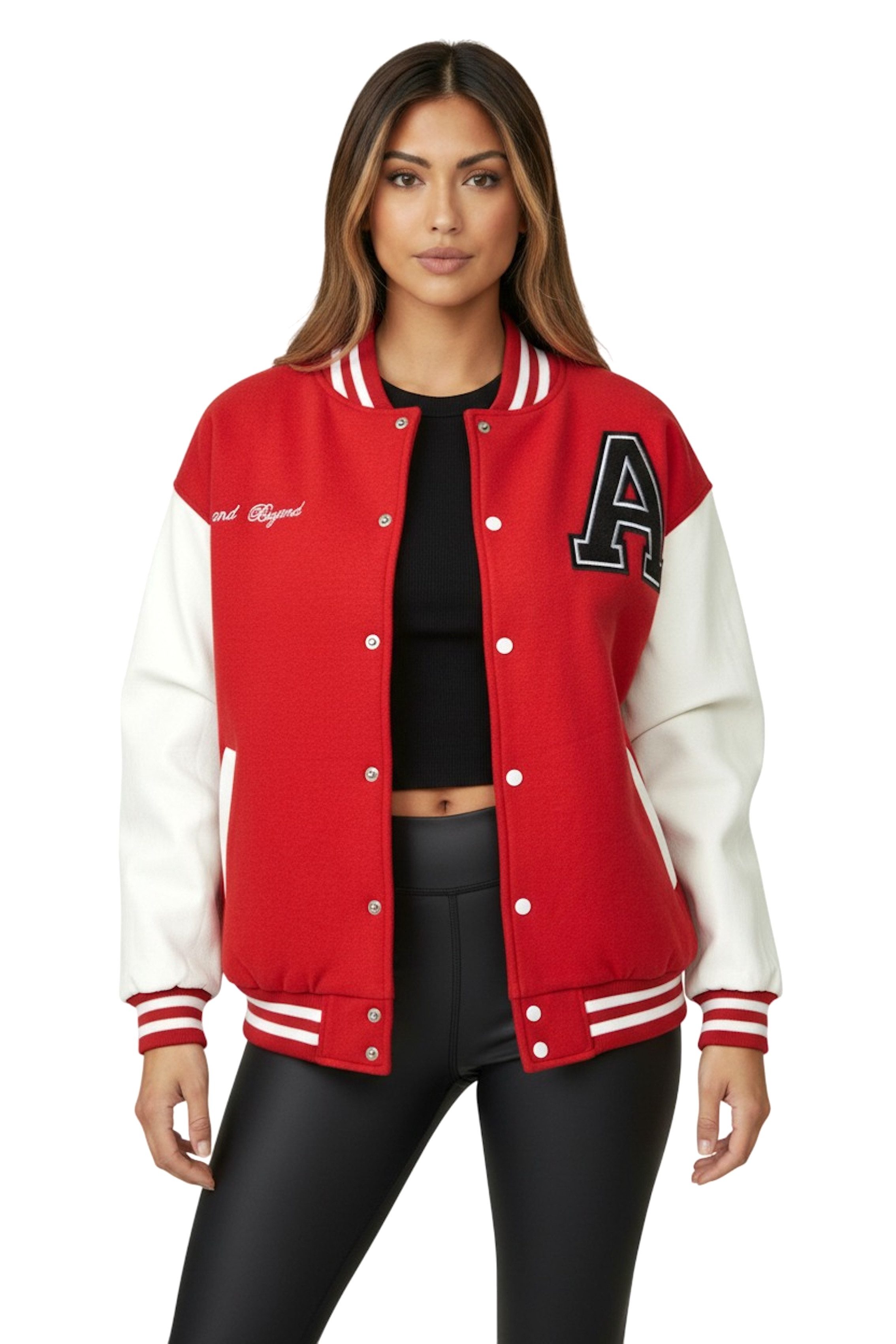 Worldclassca Collegejacke Worldclassca Collegejacke Aufnähern Sweatjacke Übergangsjacke School