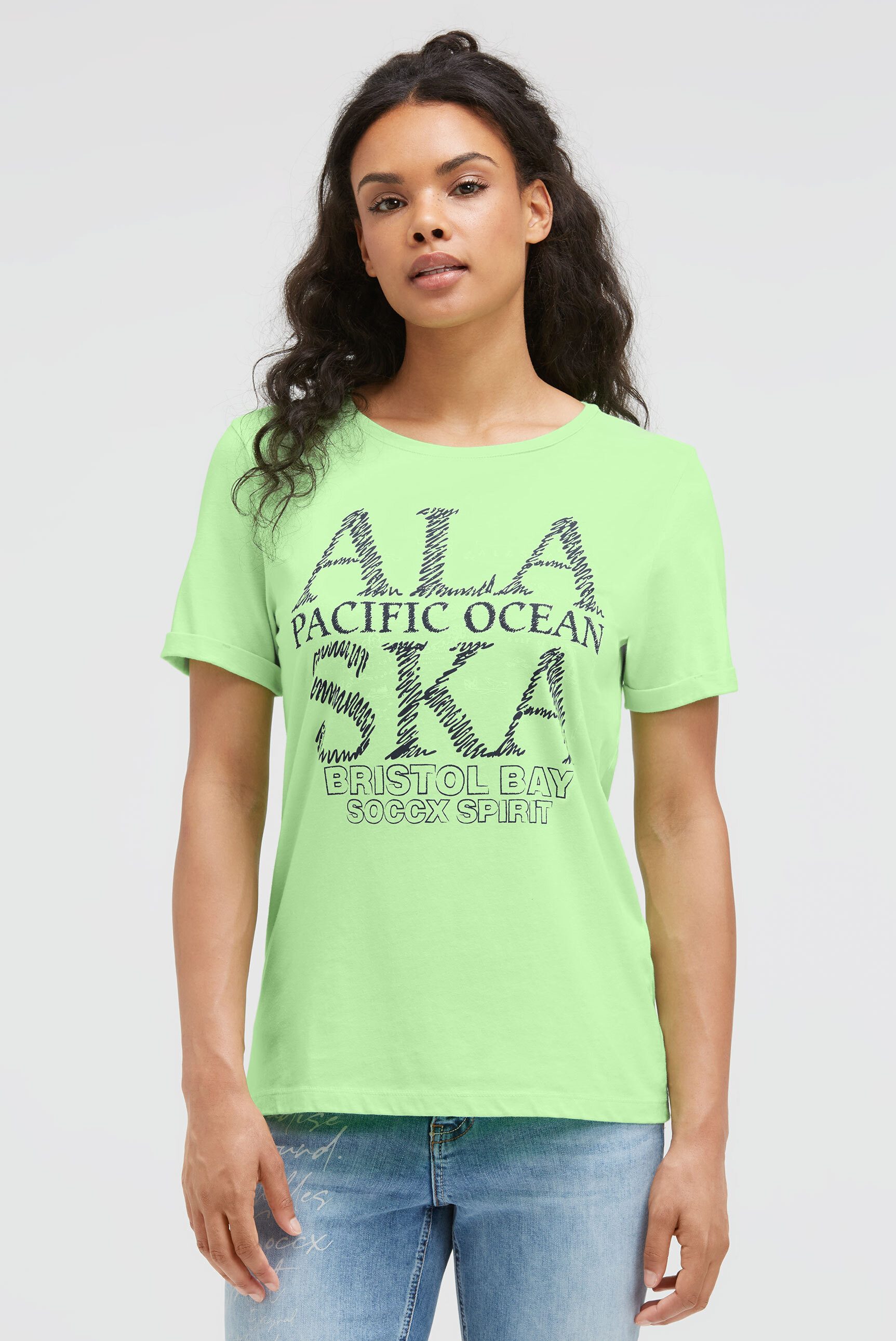 SOCCX Rundhalsshirt mit Baumwolle