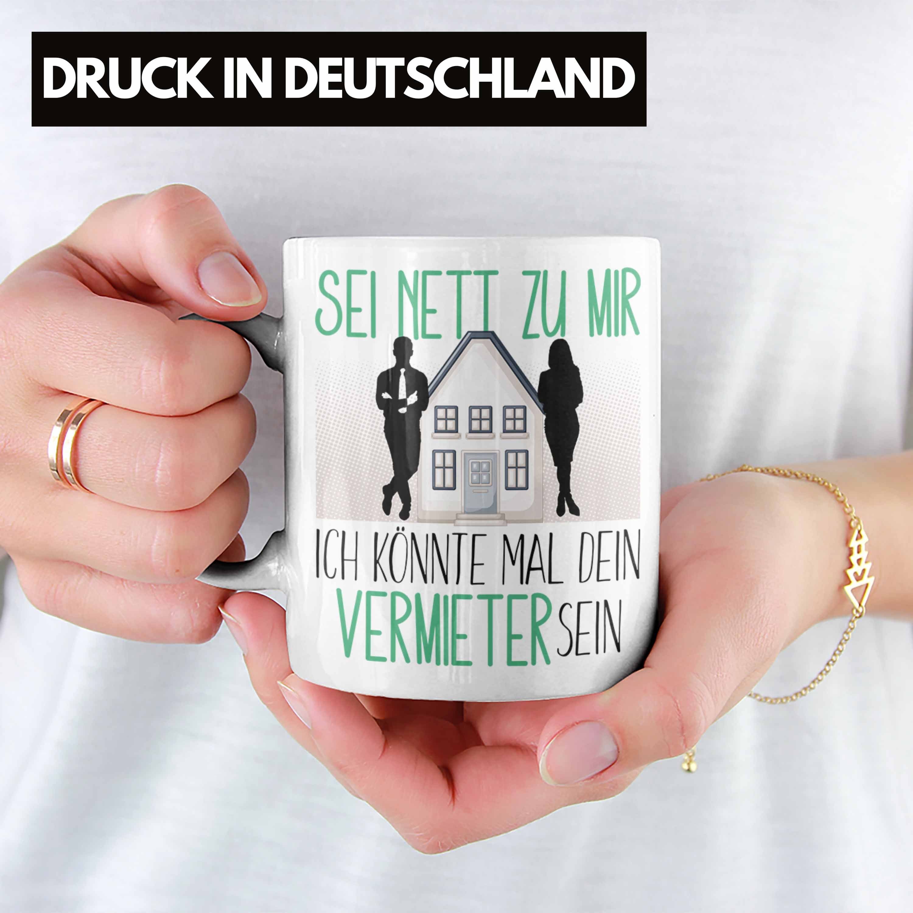 Geschenk Immobilien Tasse Vermieter Tasse Immos Weiss Ausbildung Immobilienmakler Trendation