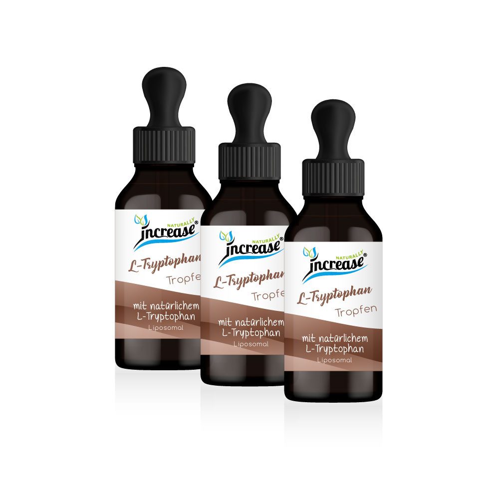 increase NATURALLY Nimm 3, zahl 2 Liposomales L-Tryptophan 2000mg pro Tag Tropfen, 180 ml